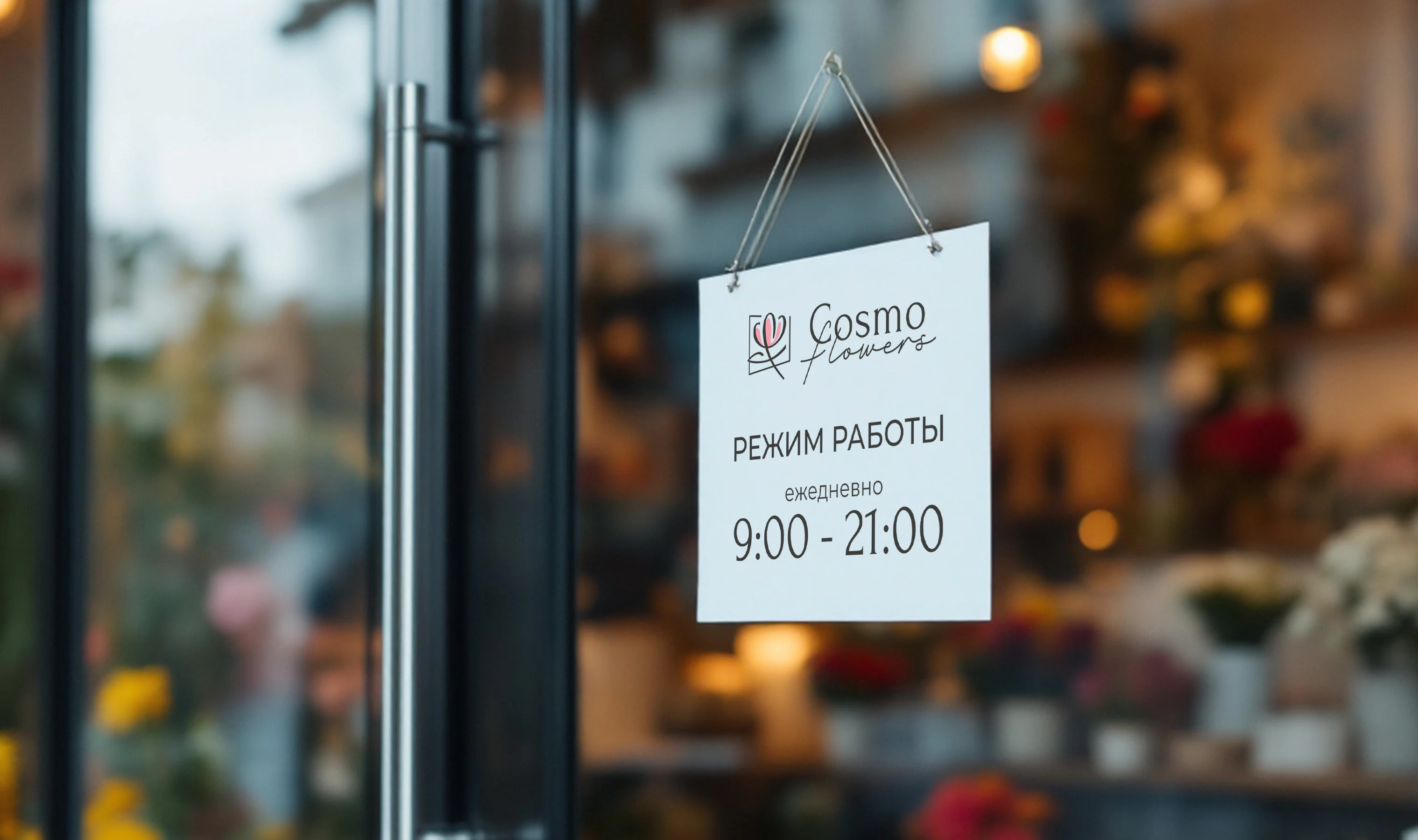 Логотип для цветочного салона Cosmo flowers — Изображение №9 — Брендинг на Dprofile