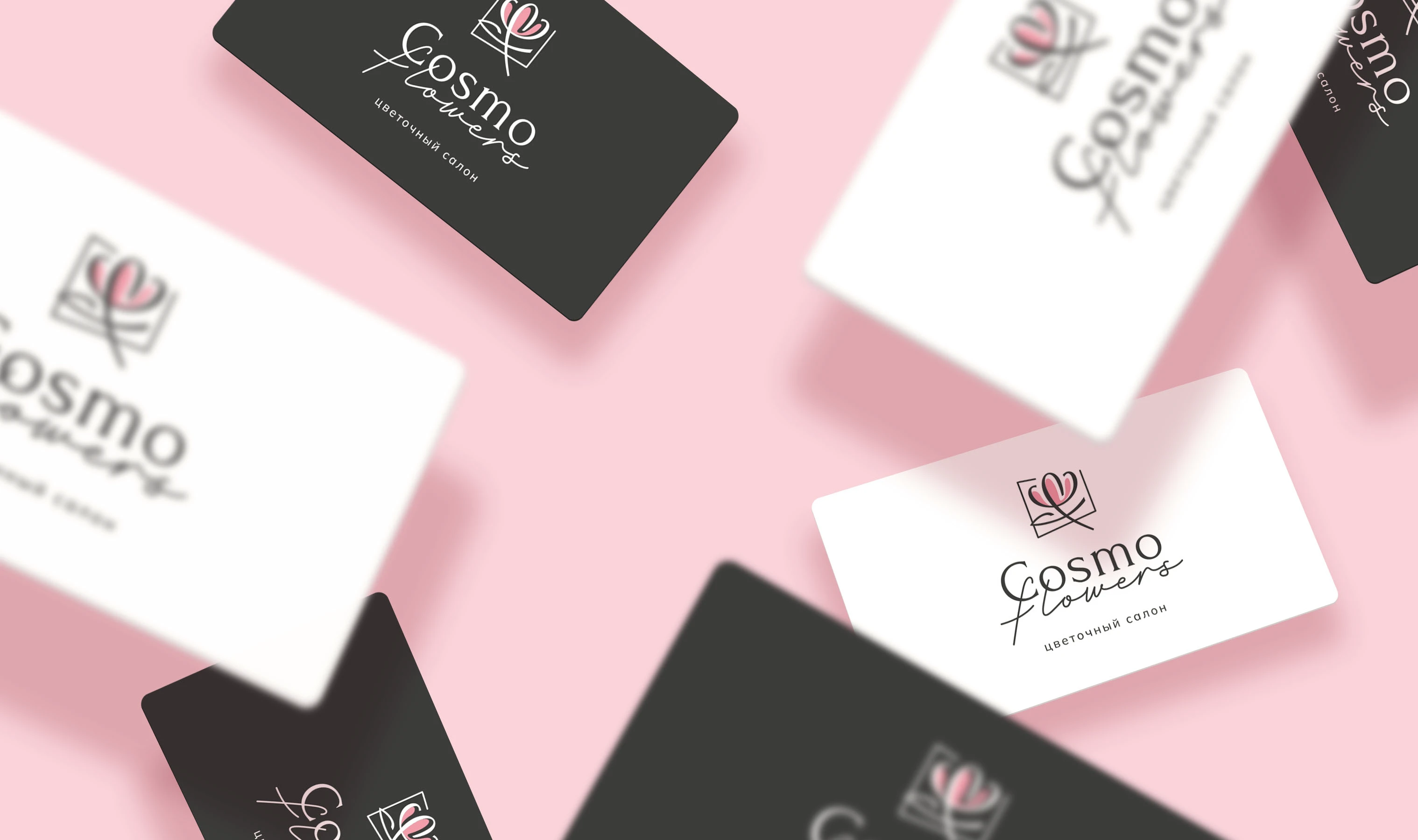 Логотип для цветочного салона Cosmo flowers — Изображение №4 — Брендинг на Dprofile