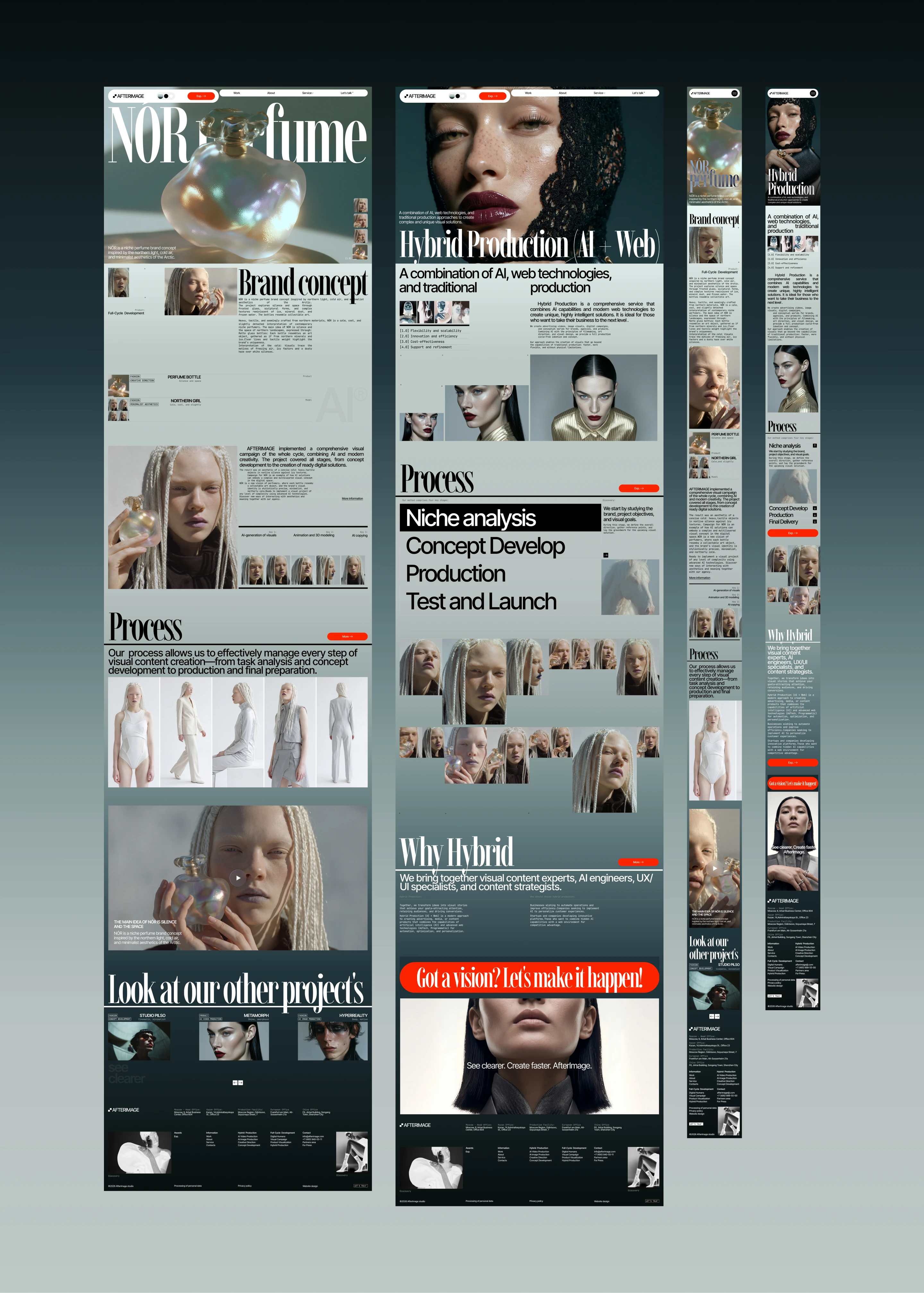 AfterImage — AI creative studio website — Изображение №17 — Интерфейсы, Нейро на Dprofile