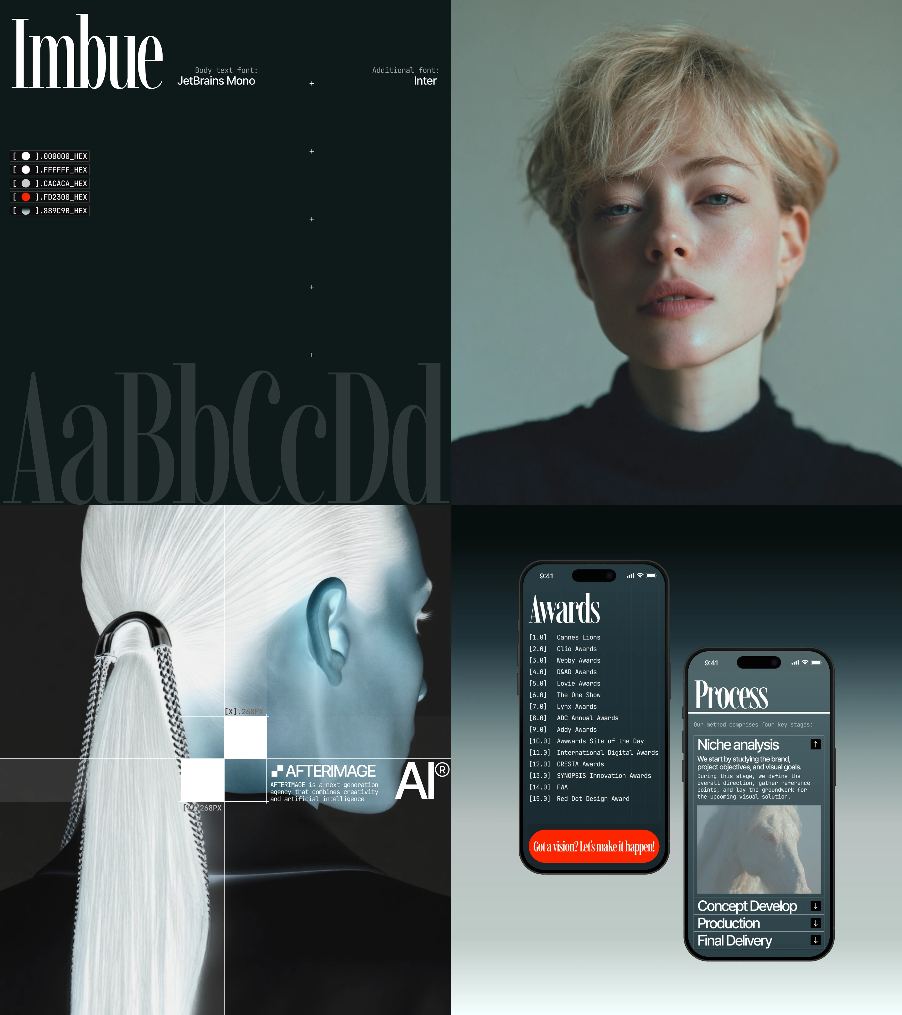 AfterImage — AI creative studio website — Изображение №6 — Интерфейсы, Нейро на Dprofile