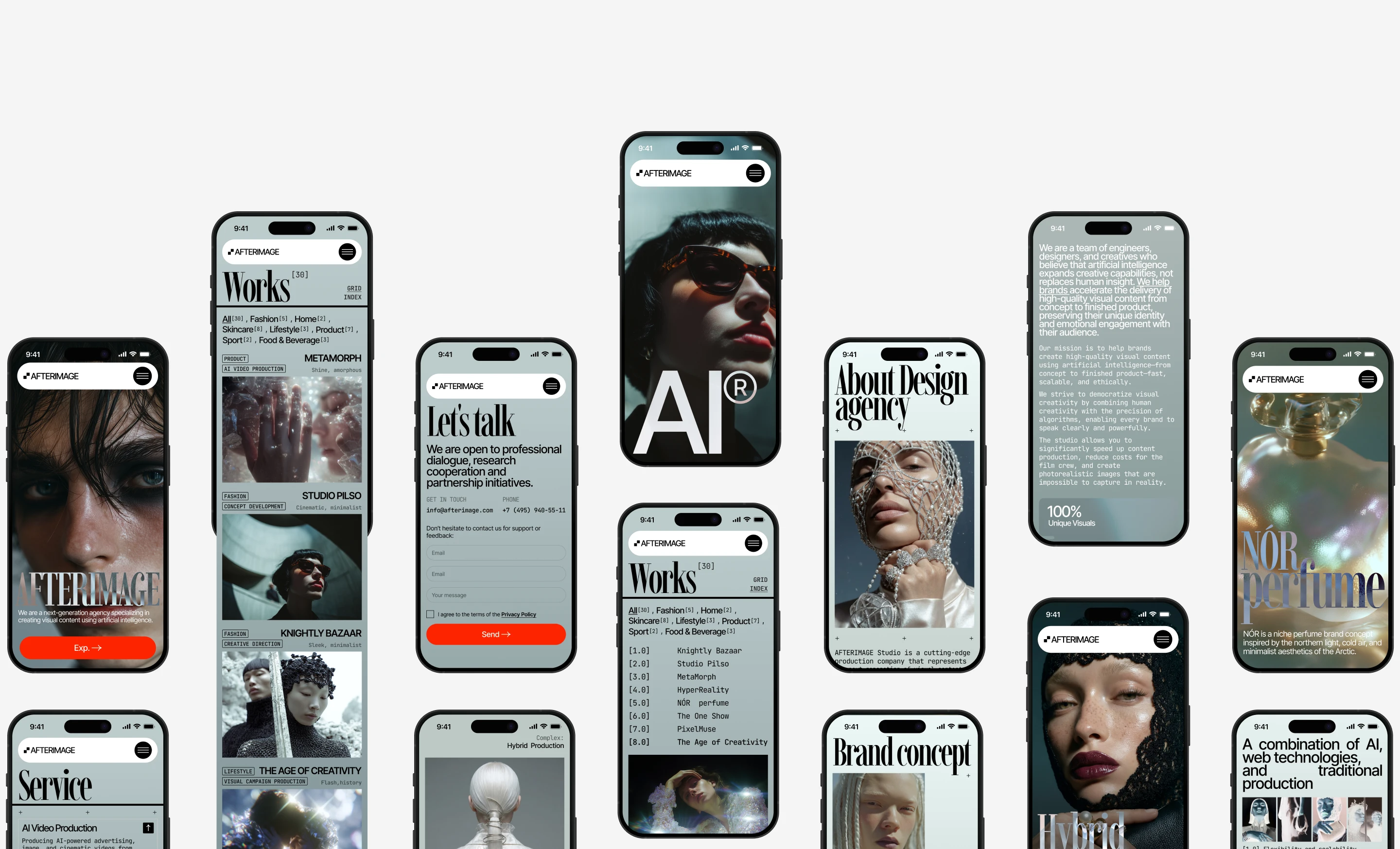 AfterImage — AI creative studio website — Изображение №14 — Интерфейсы, Нейро на Dprofile