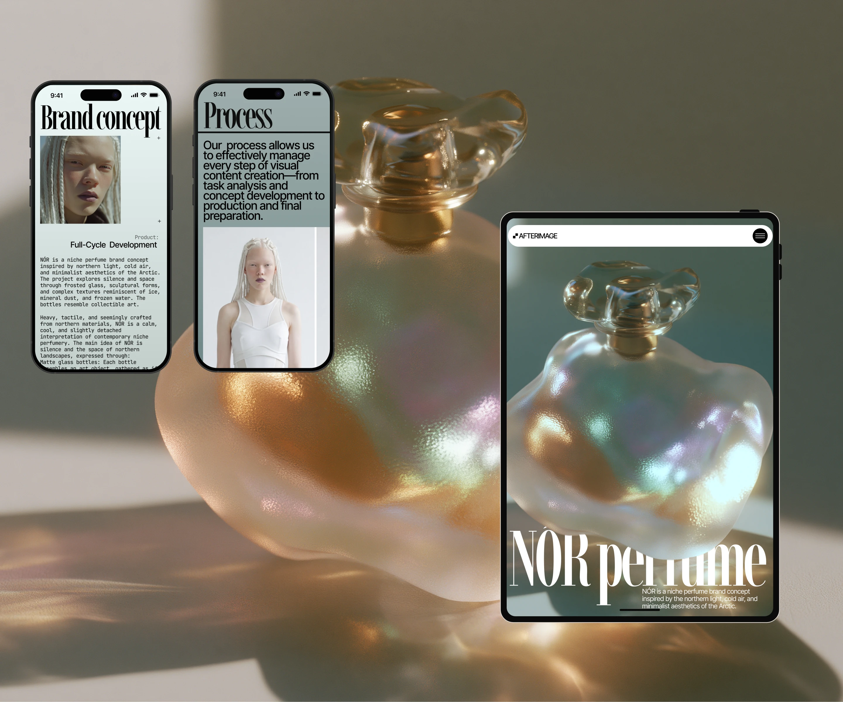 AfterImage — AI creative studio website — Изображение №10 — Интерфейсы, Нейро на Dprofile