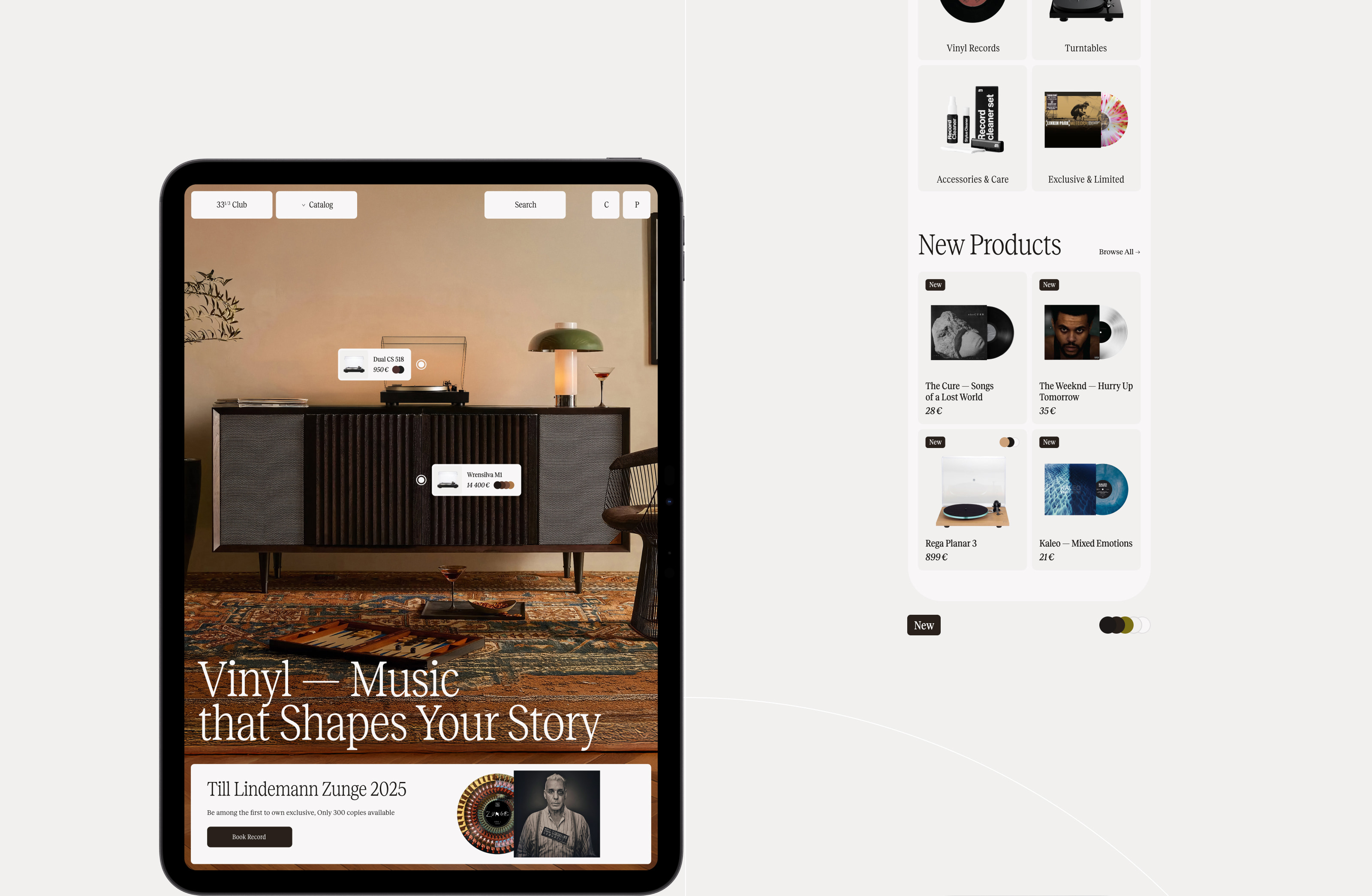 33⅓ Club — Изображение №2 — Интерфейсы, Анимация на Dprofile