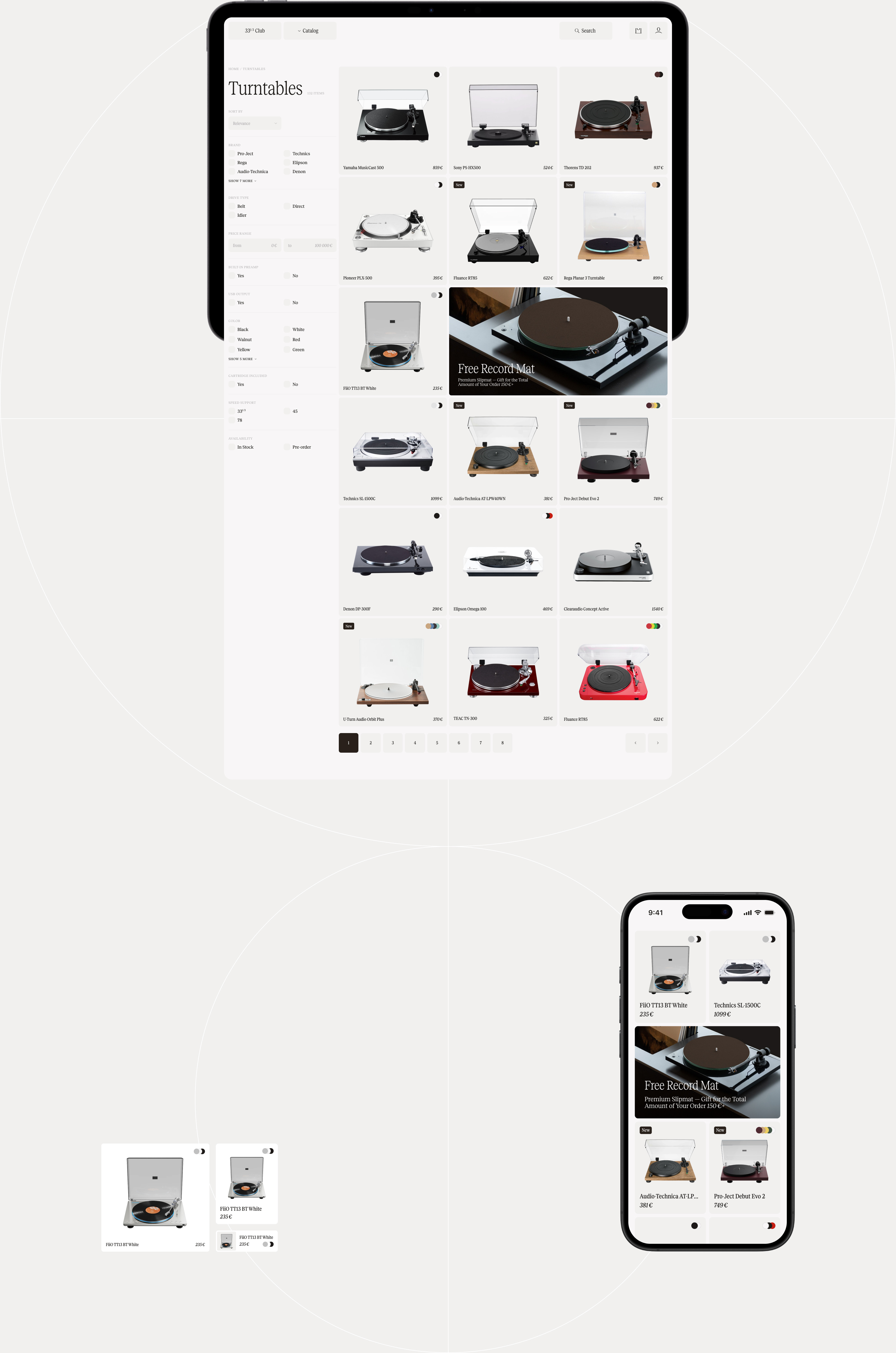 33⅓ Club — Изображение №6 — Интерфейсы, Анимация на Dprofile