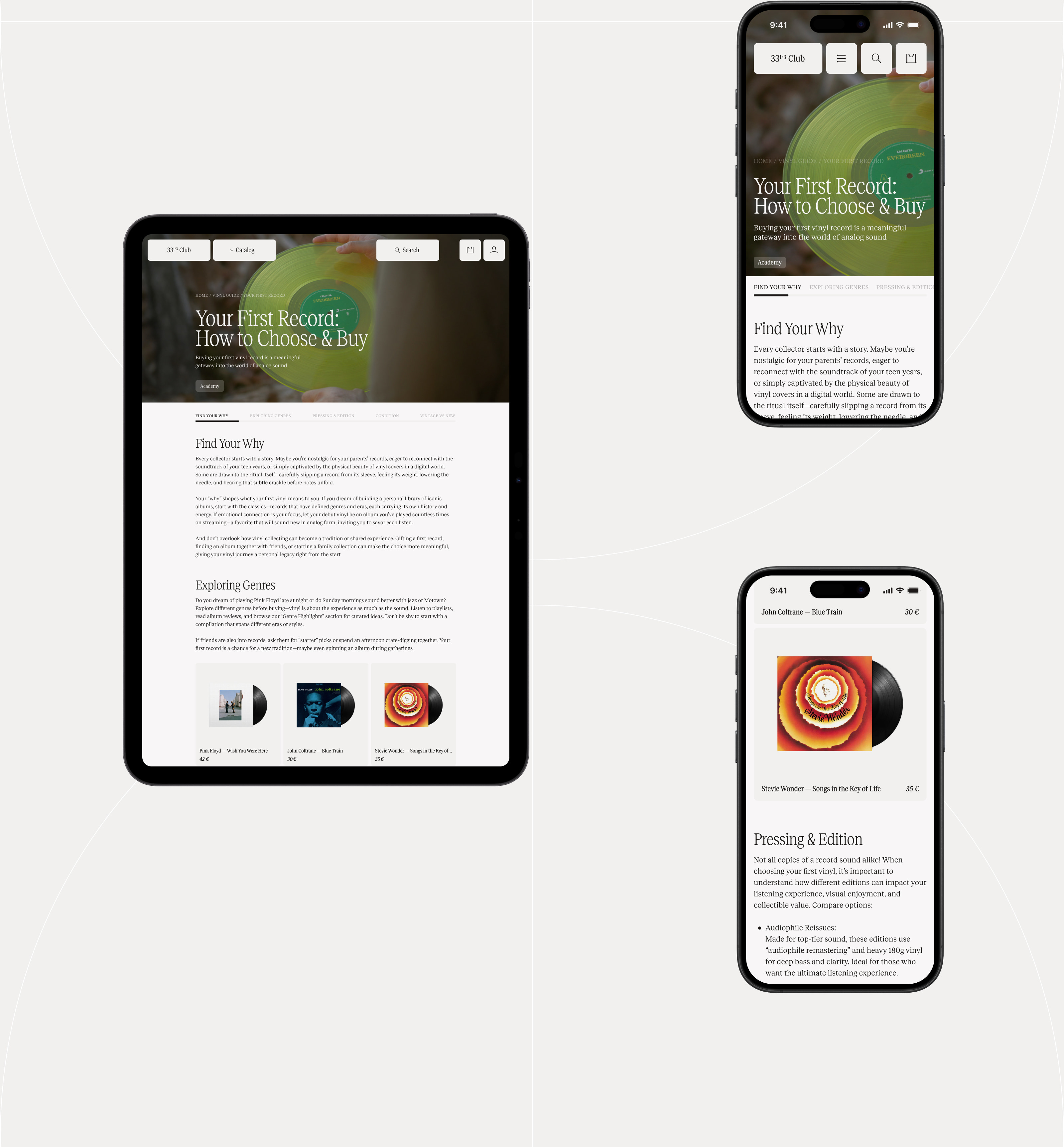 33⅓ Club — Изображение №16 — Интерфейсы, Анимация на Dprofile