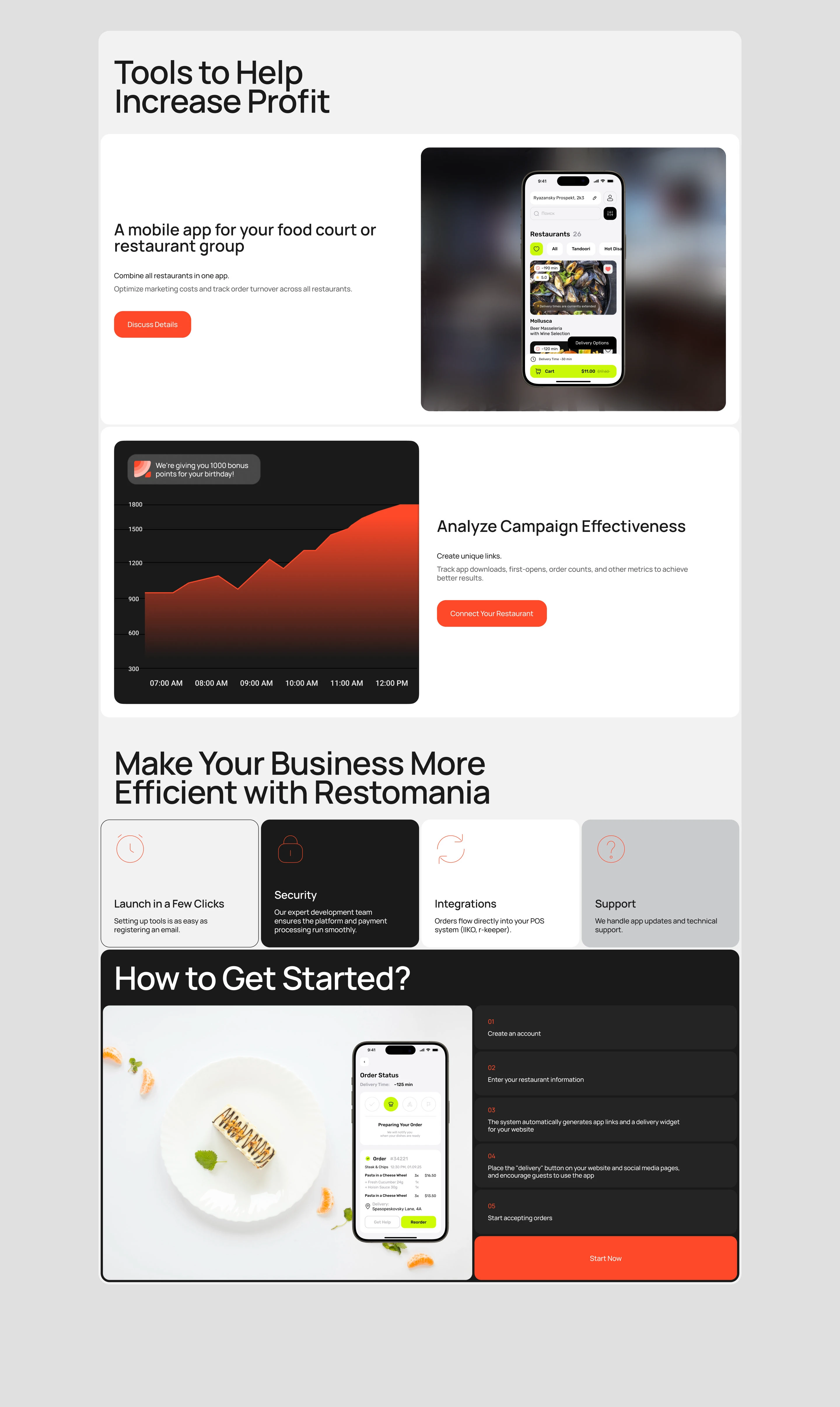 Restomania | Website & Identity — Изображение №11 — Интерфейсы, 3D на Dprofile