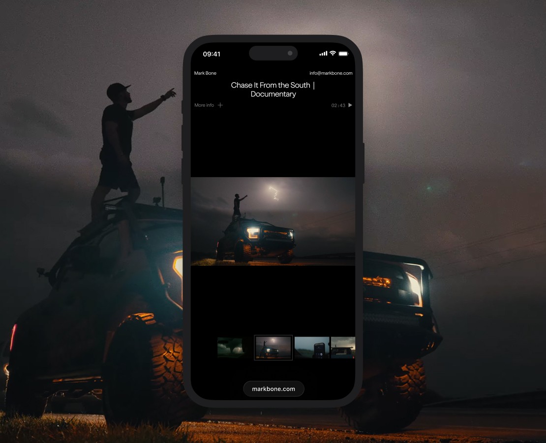 Mark Bone | Portfolio Website Concept — Интерфейсы, Анимация на Dprofile