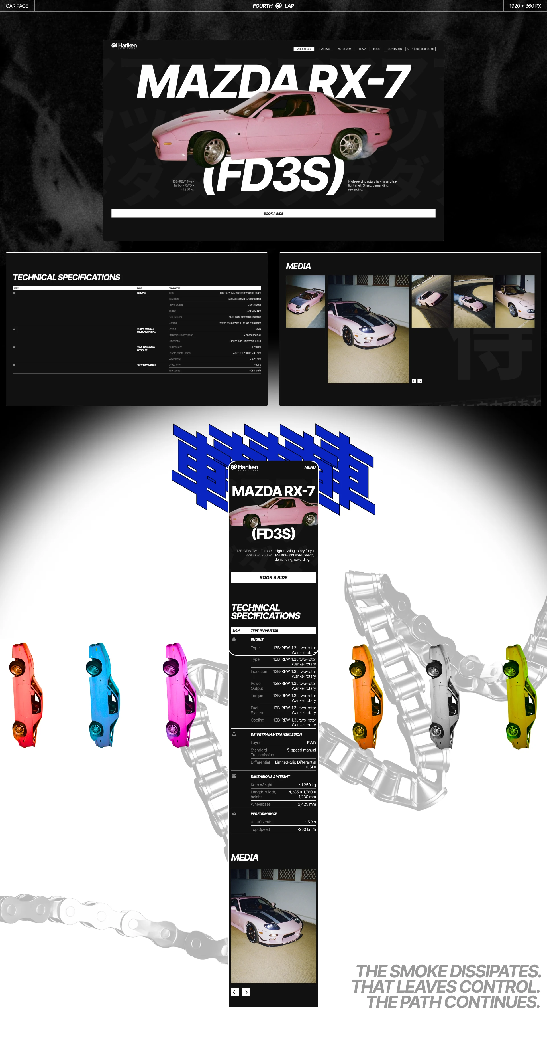 Hariken Drift School | Corporate website — Изображение №11 — Интерфейсы на Dprofile