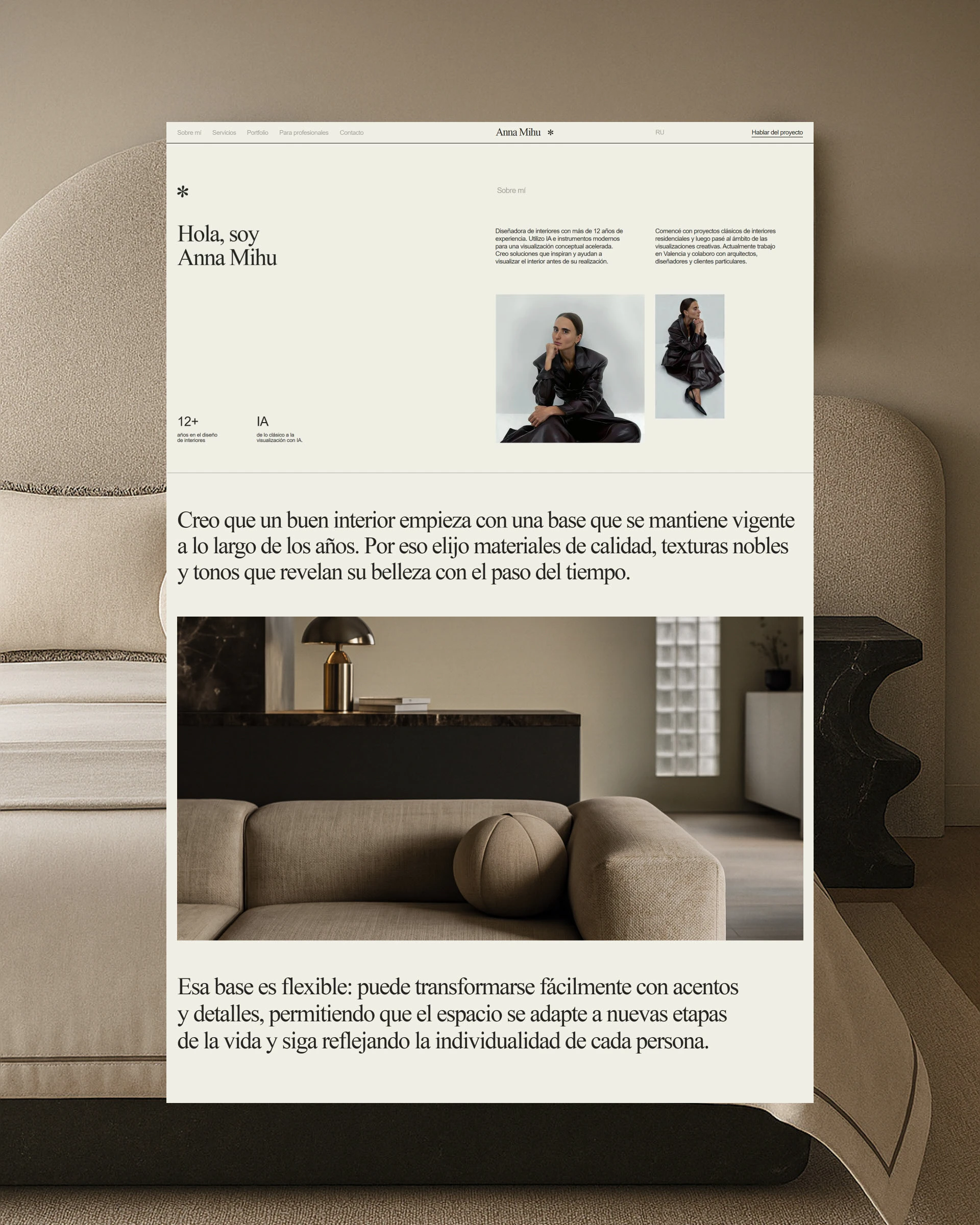 ANNA MIHU * Interior Design Studio — Изображение №8 — Интерфейсы, Брендинг на Dprofile