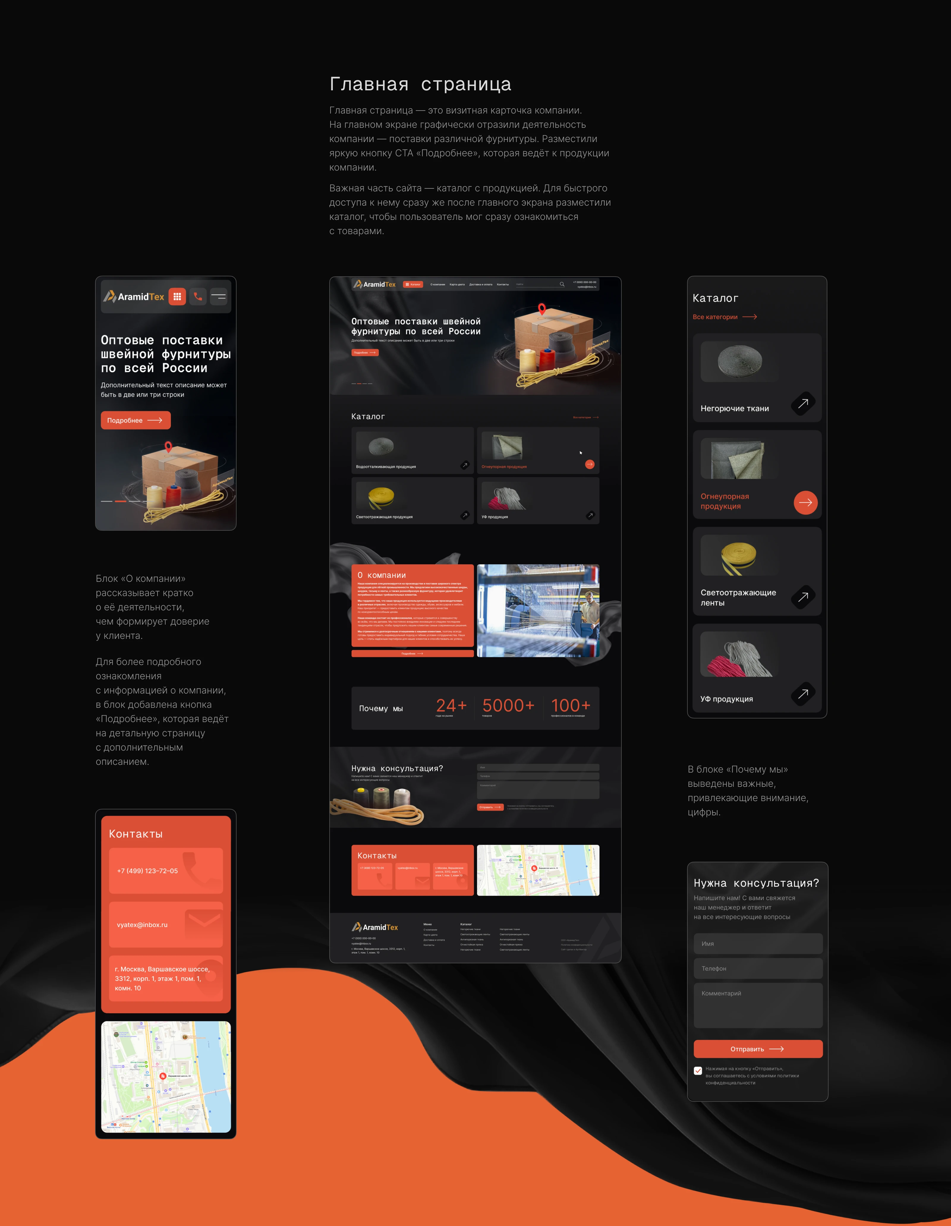 AramidTex / Website / Design — Изображение №3 — Интерфейсы на Dprofile