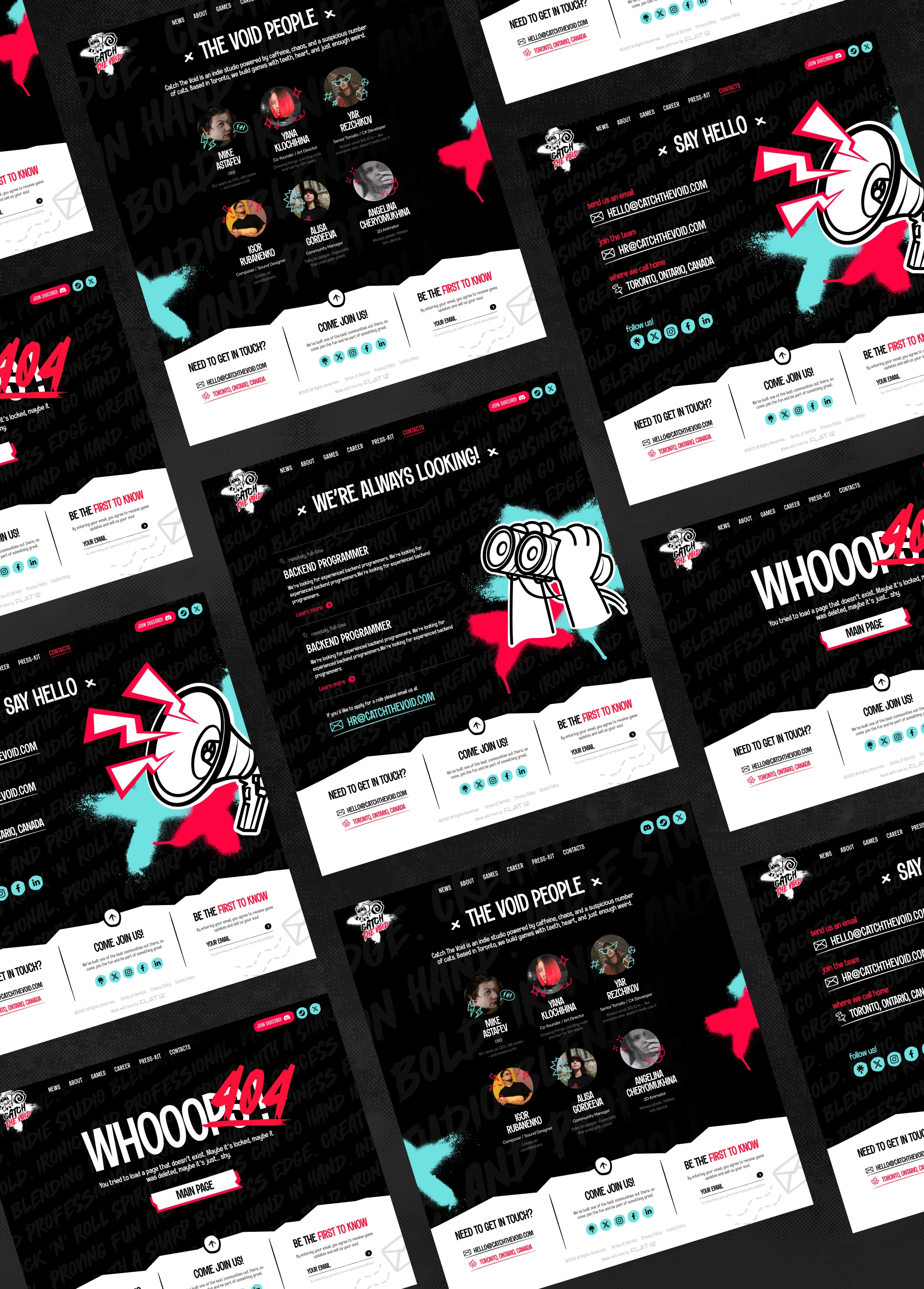 Catch The Void — Изображение №6 — Интерфейсы, Брендинг на Dprofile