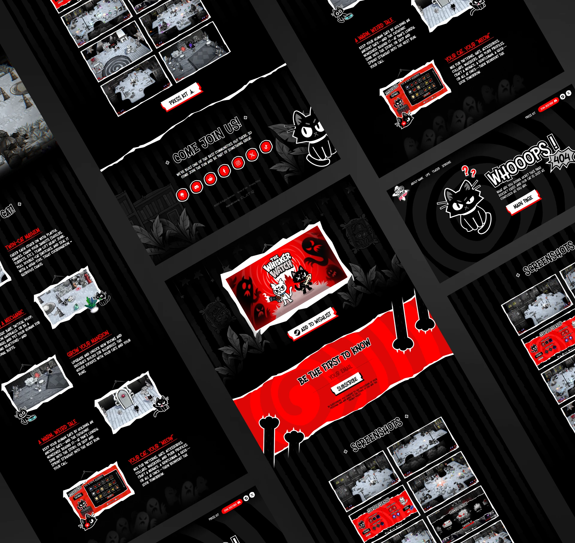 The Whisker Watch - GAME — Изображение №4 — Интерфейсы, Иллюстрация на Dprofile