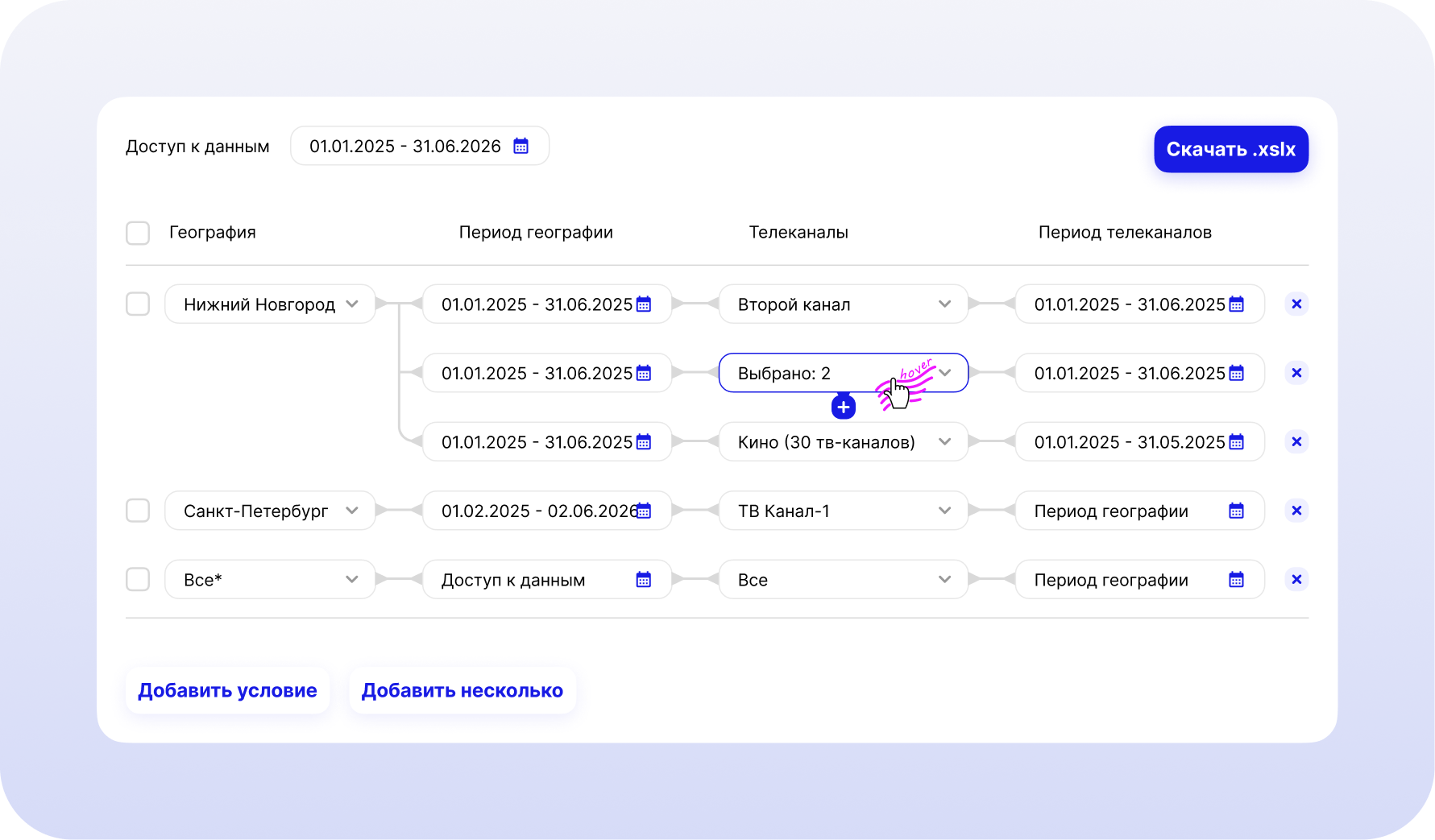 Конструктор доступов — Изображение №2 — Интерфейсы на Dprofile