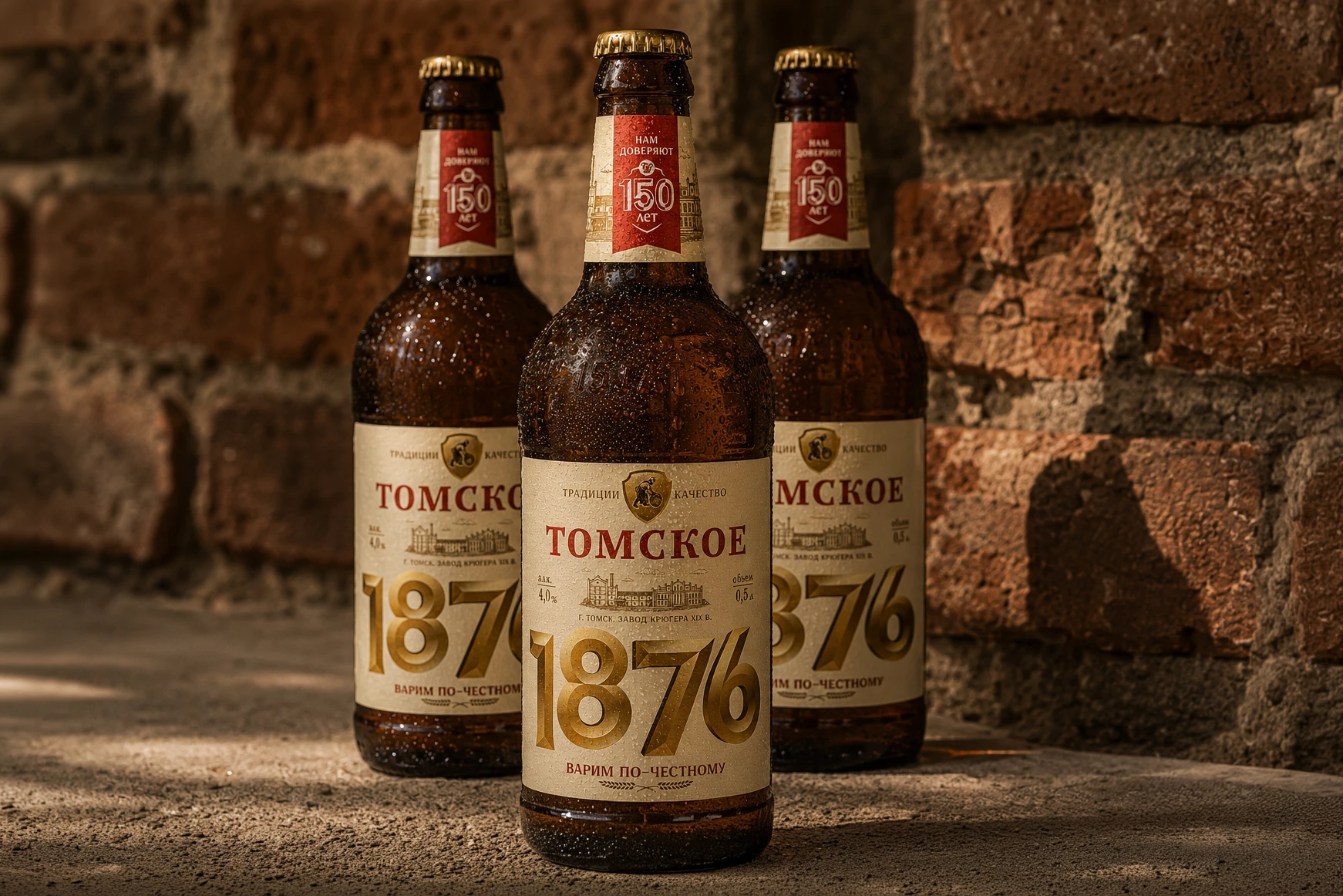 Дизайн юбилейной этикетки «Томское 1876» для ОАО «Томское п… — Изображение №1 — Брендинг, Графика на Dprofile