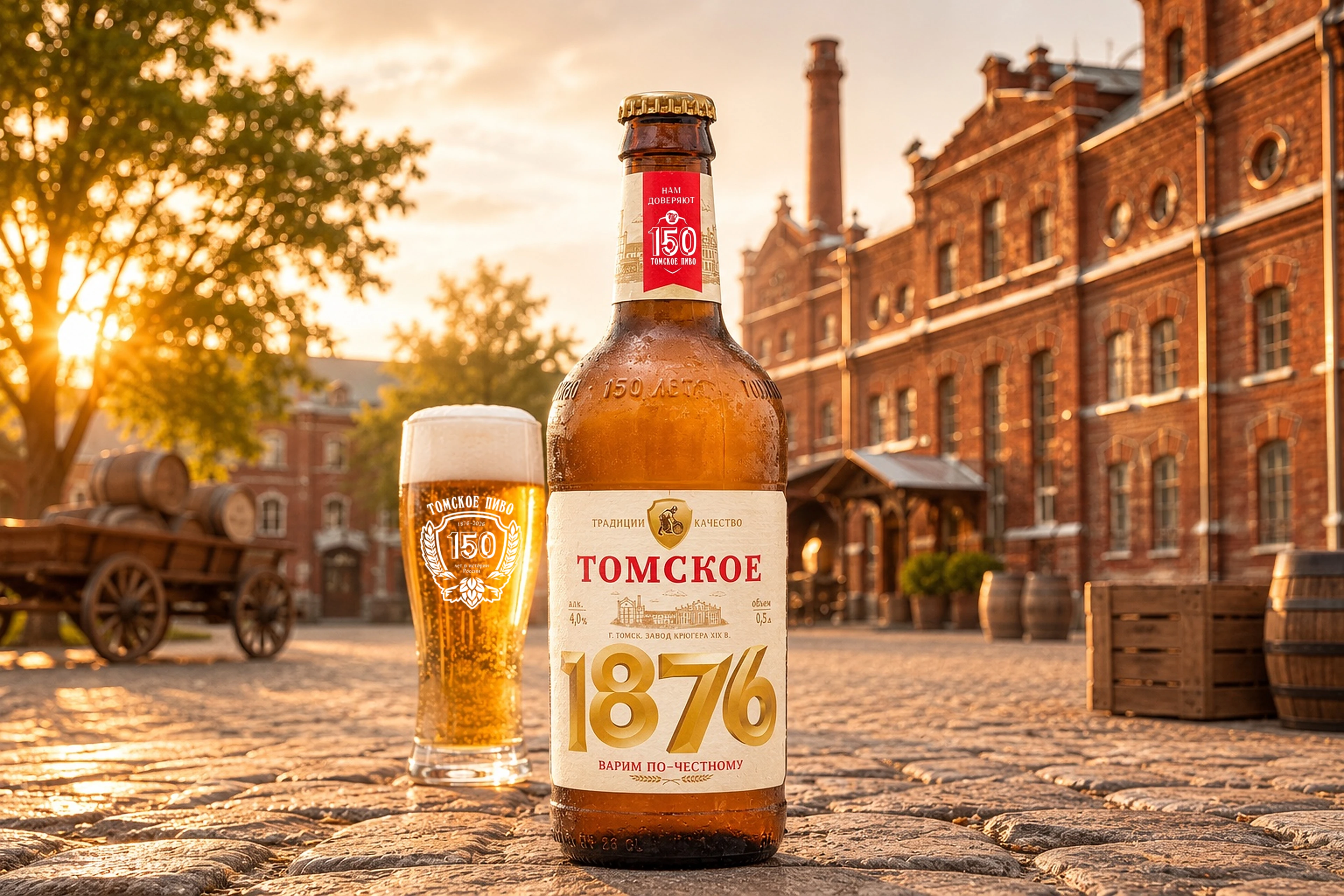 Дизайн юбилейной этикетки «Томское 1876» для ОАО «Томское п… — Изображение №9 — Брендинг, Графика на Dprofile