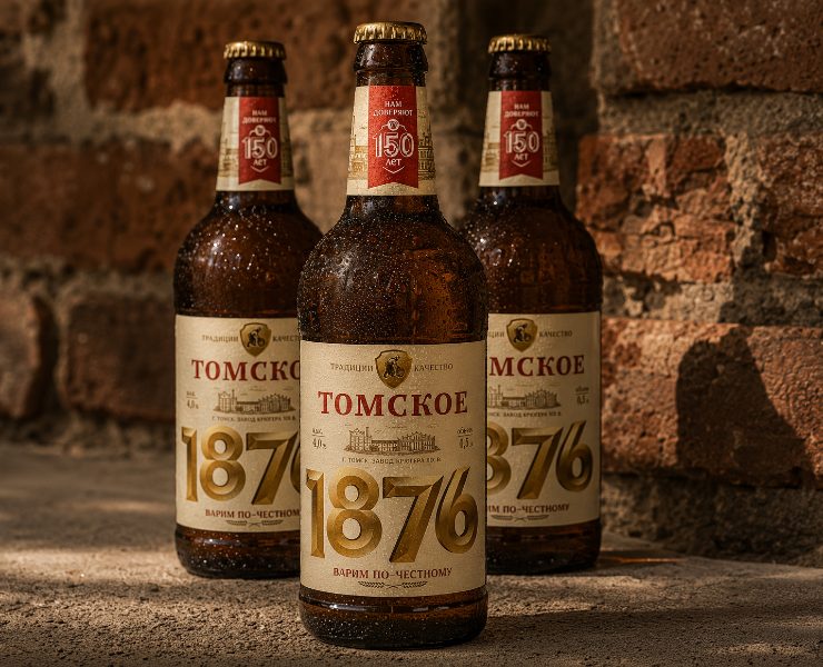 Дизайн юбилейной этикетки «Томское 1876» для ОАО «Томское п… на Dprofile