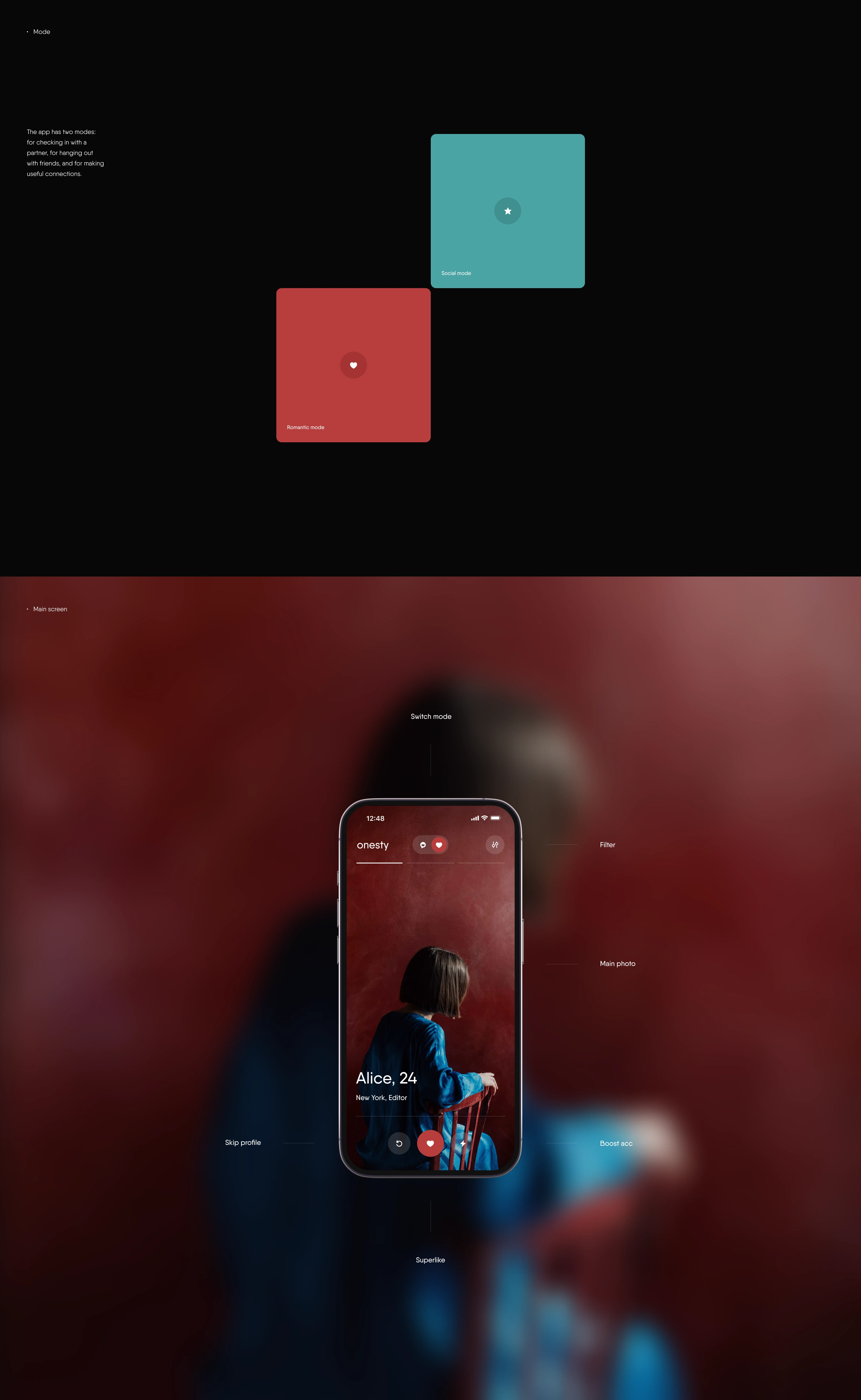 Onesty — Изображение №2 — Интерфейсы на Dprofile