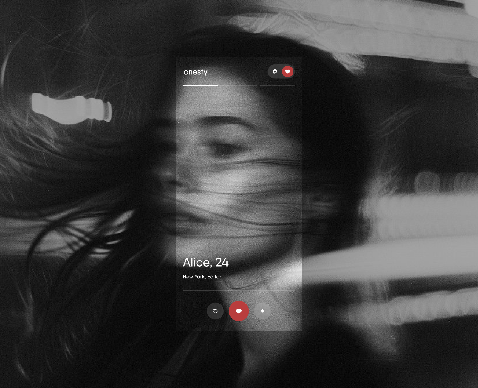 Onesty — Интерфейсы на Dprofile