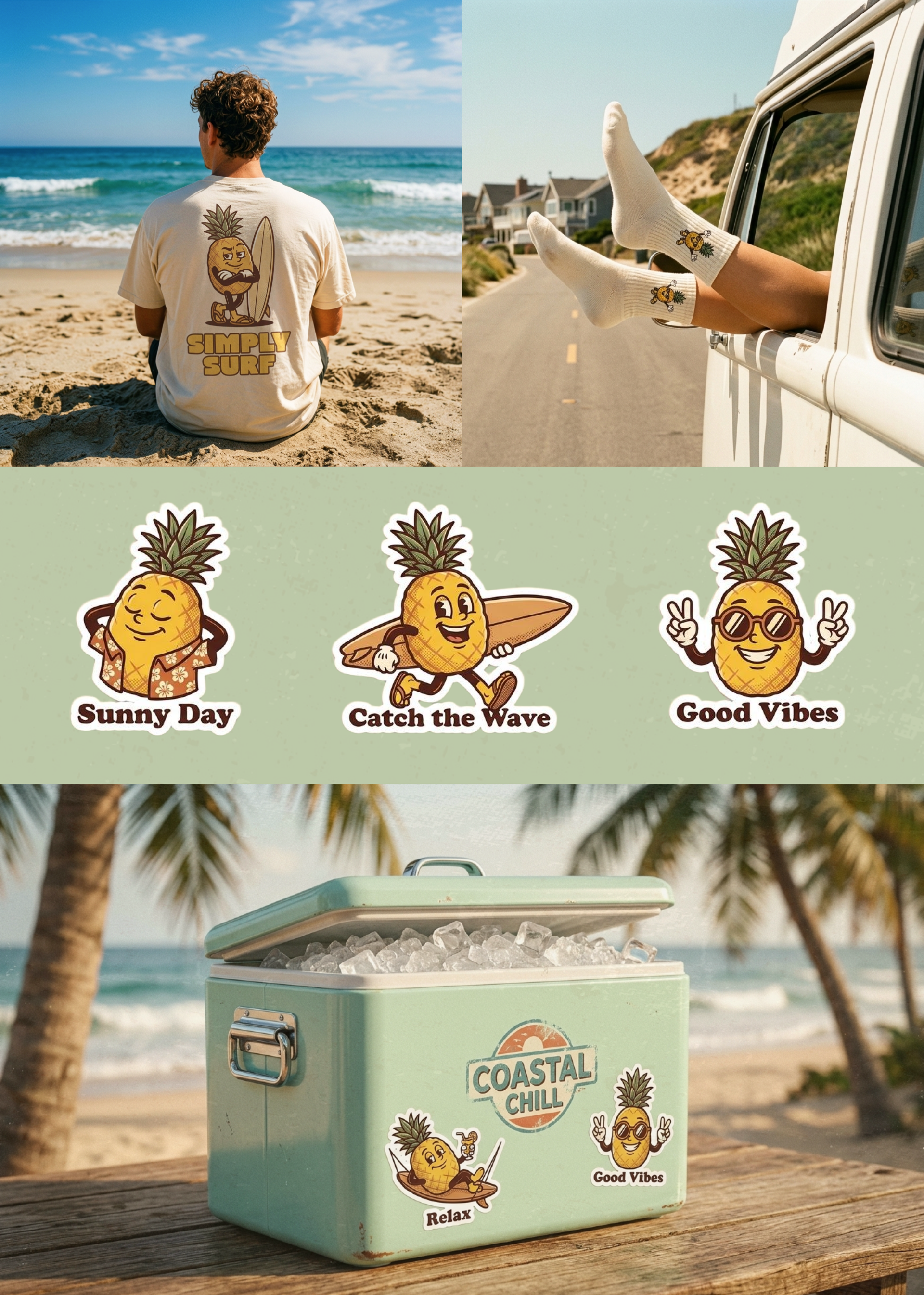 Simply Surf — Mascot Design & Brand Identity — Изображение №2 — Брендинг, Нейро на Dprofile