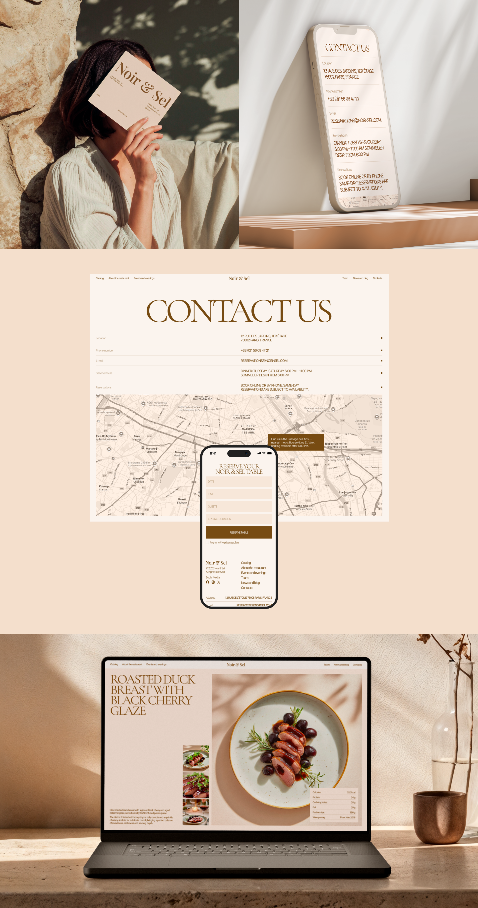 Noir & Sel — корпоративный сайт — Изображение №6 — Интерфейсы на Dprofile