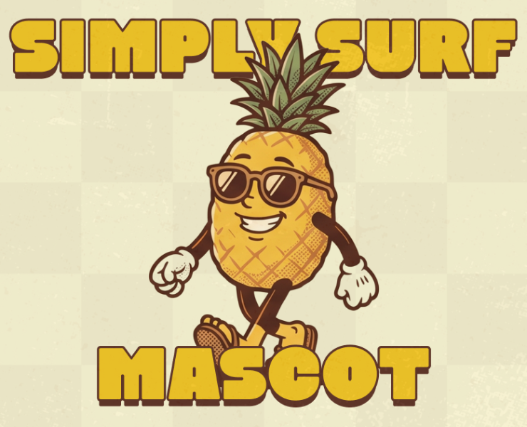 Simply Surf — Mascot Design & Brand Identity — Брендинг, Нейро на Dprofile