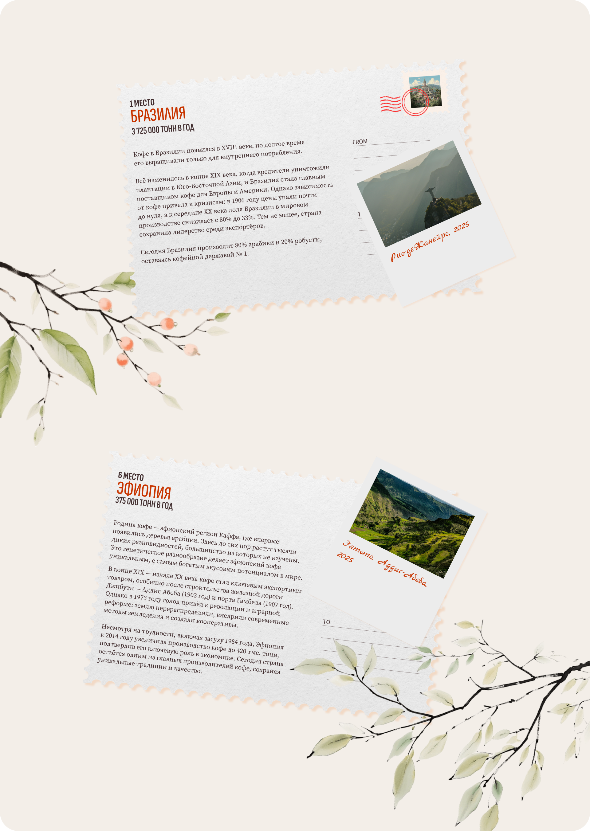 Мир кофе | Лонгрид — Изображение №10 — Интерфейсы на Dprofile