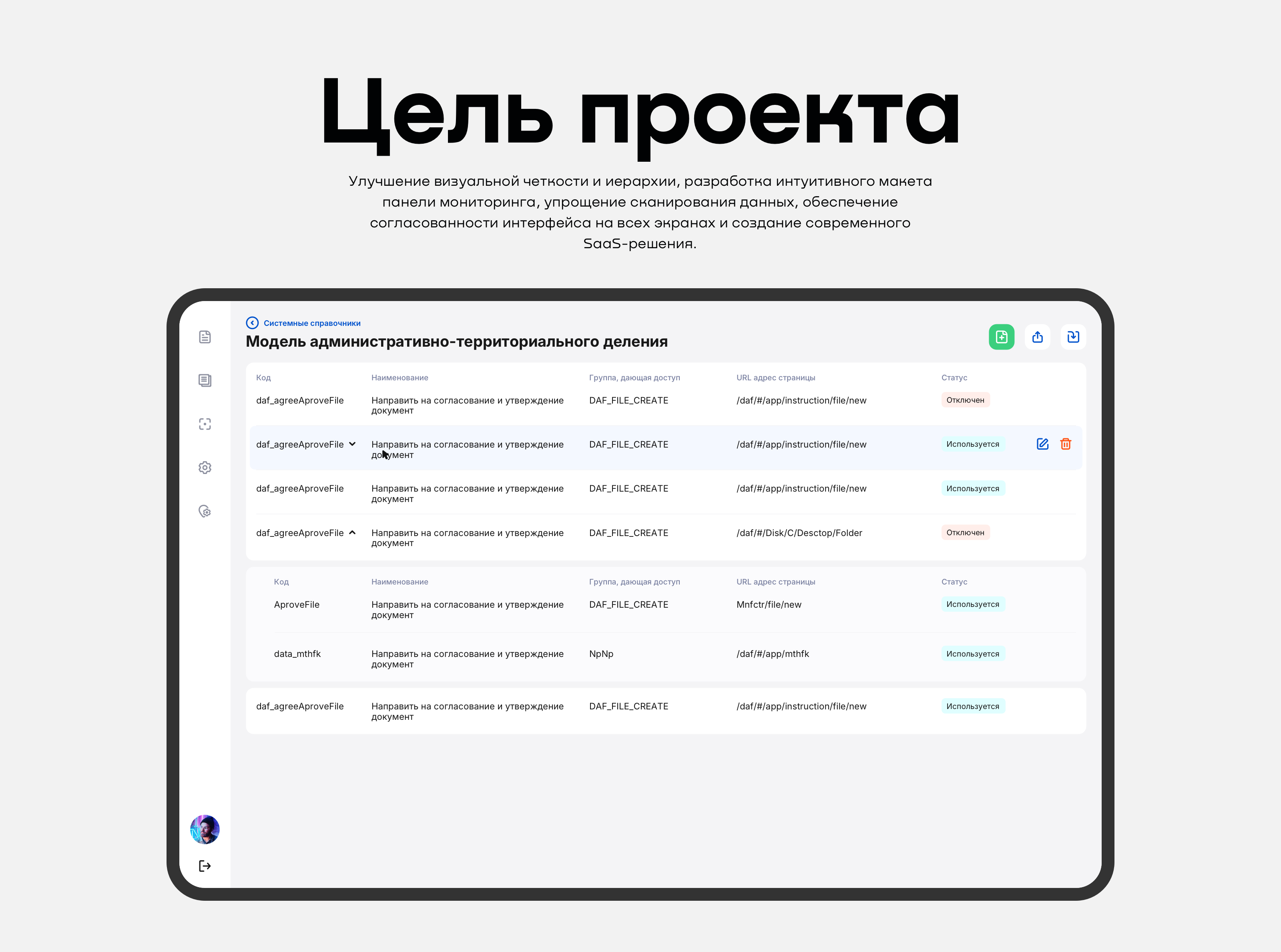 ERP по управлению задачами — Изображение №5 — Интерфейсы на Dprofile