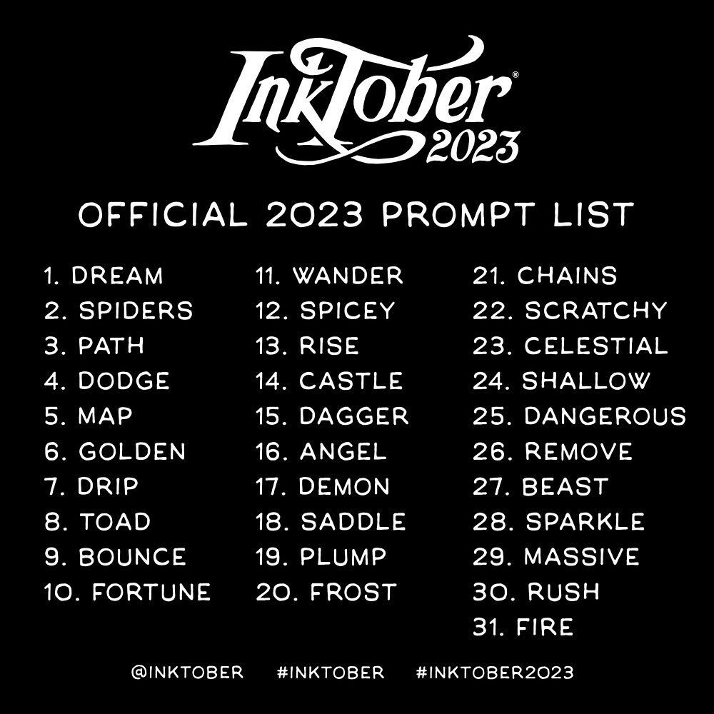 Inktober 2023 — Изображение №32 — Иллюстрация, Графика на Dprofile