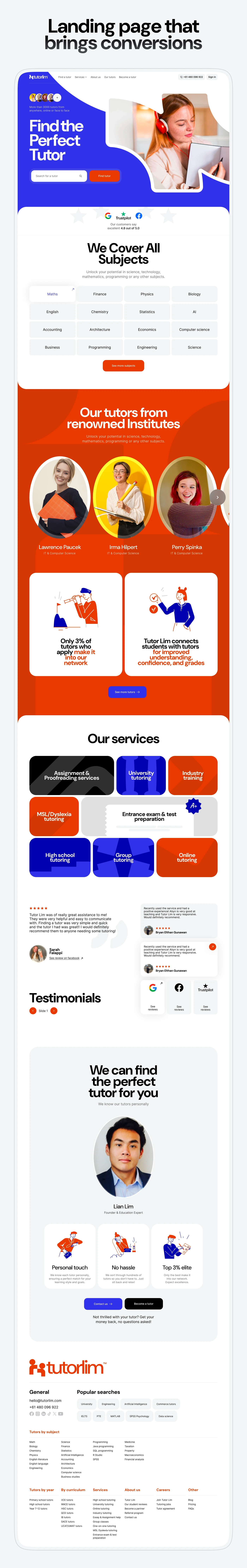 Интерфейс LMS — Tutorlim — Изображение №12 — Интерфейсы на Dprofile