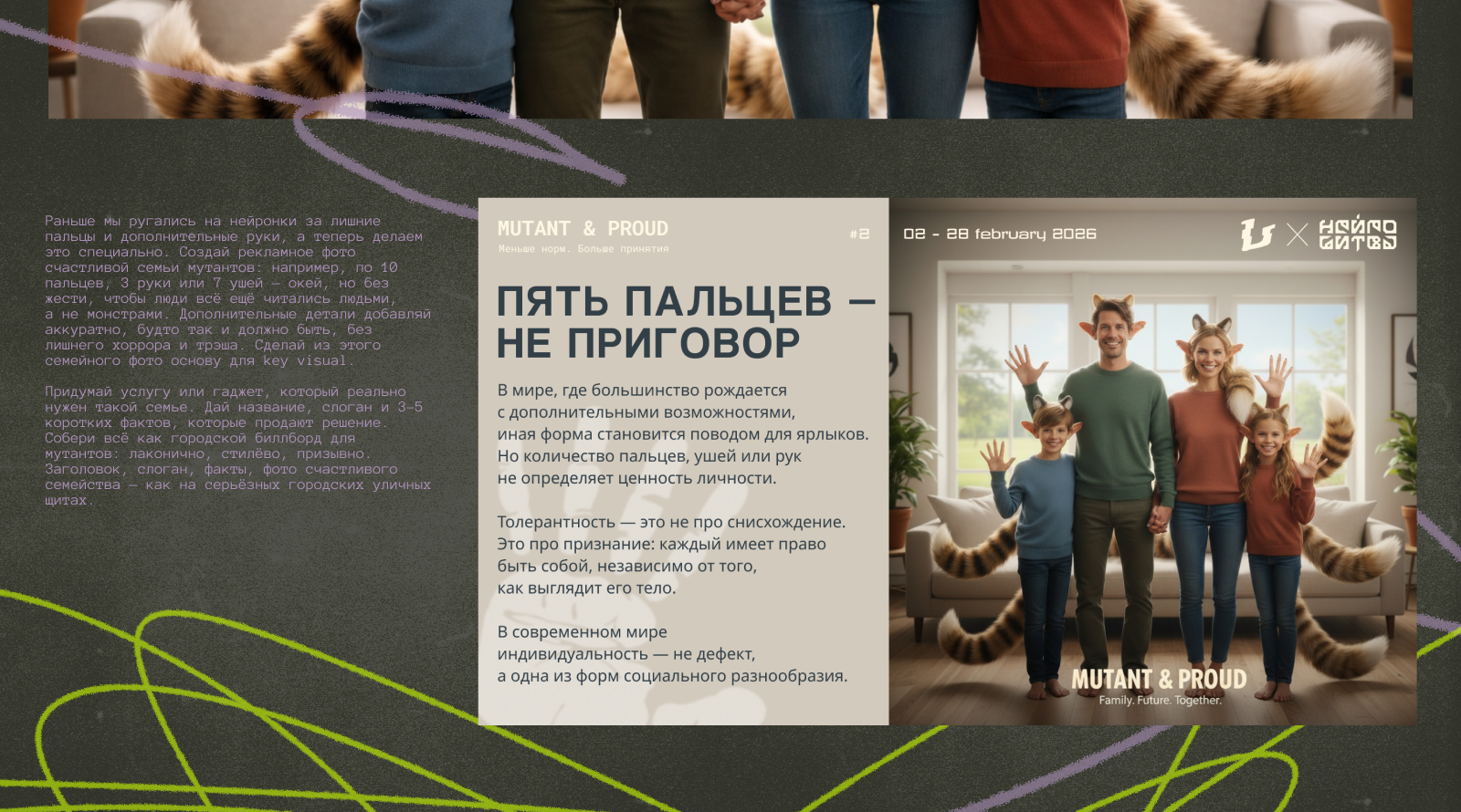 НЕЙРОБИТВА/челлендж_2026 — Изображение №5 — Брендинг, Графика на Dprofile