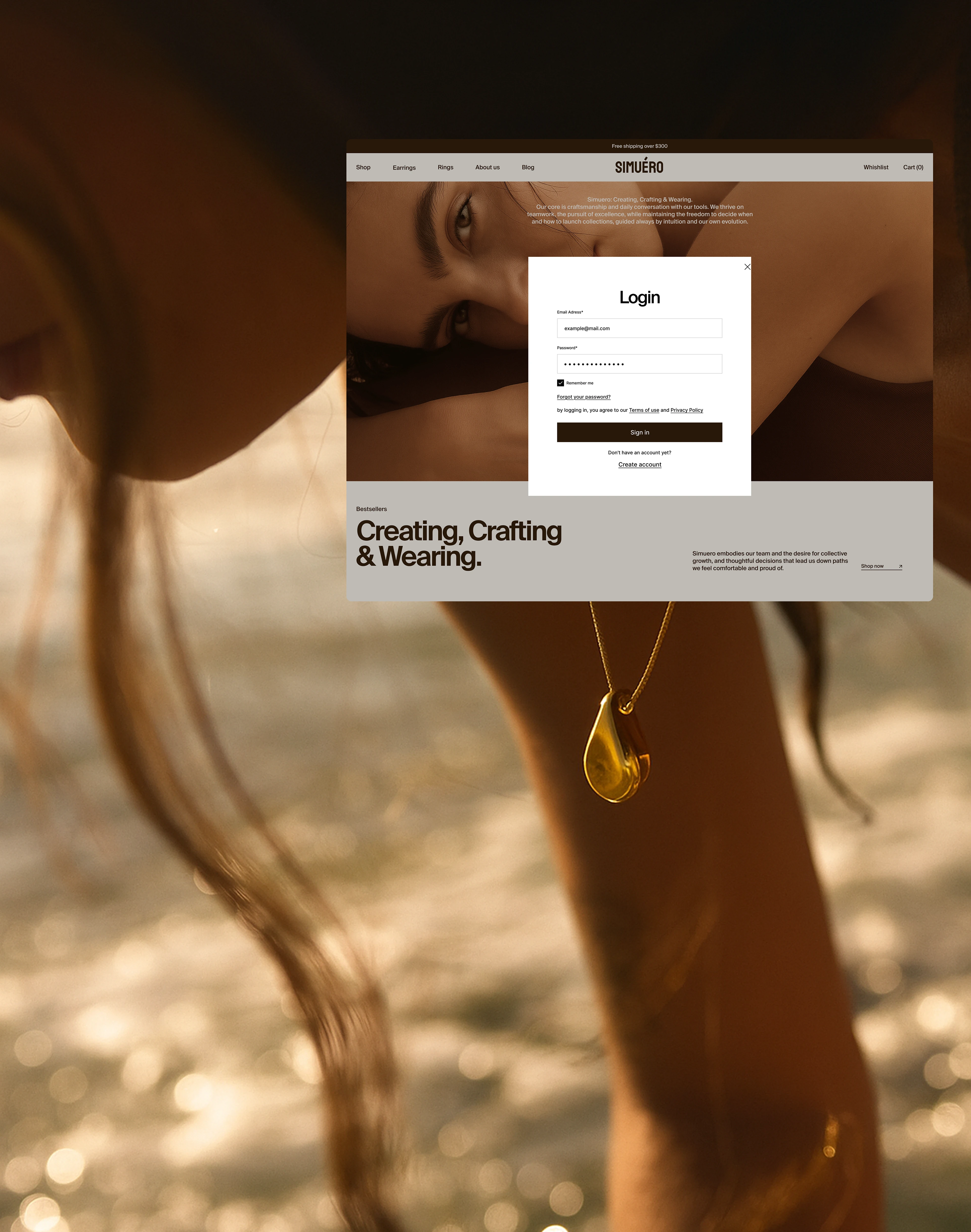 Simuero  Jewelry Website & Branding design — Изображение №13 — Интерфейсы, Брендинг на Dprofile