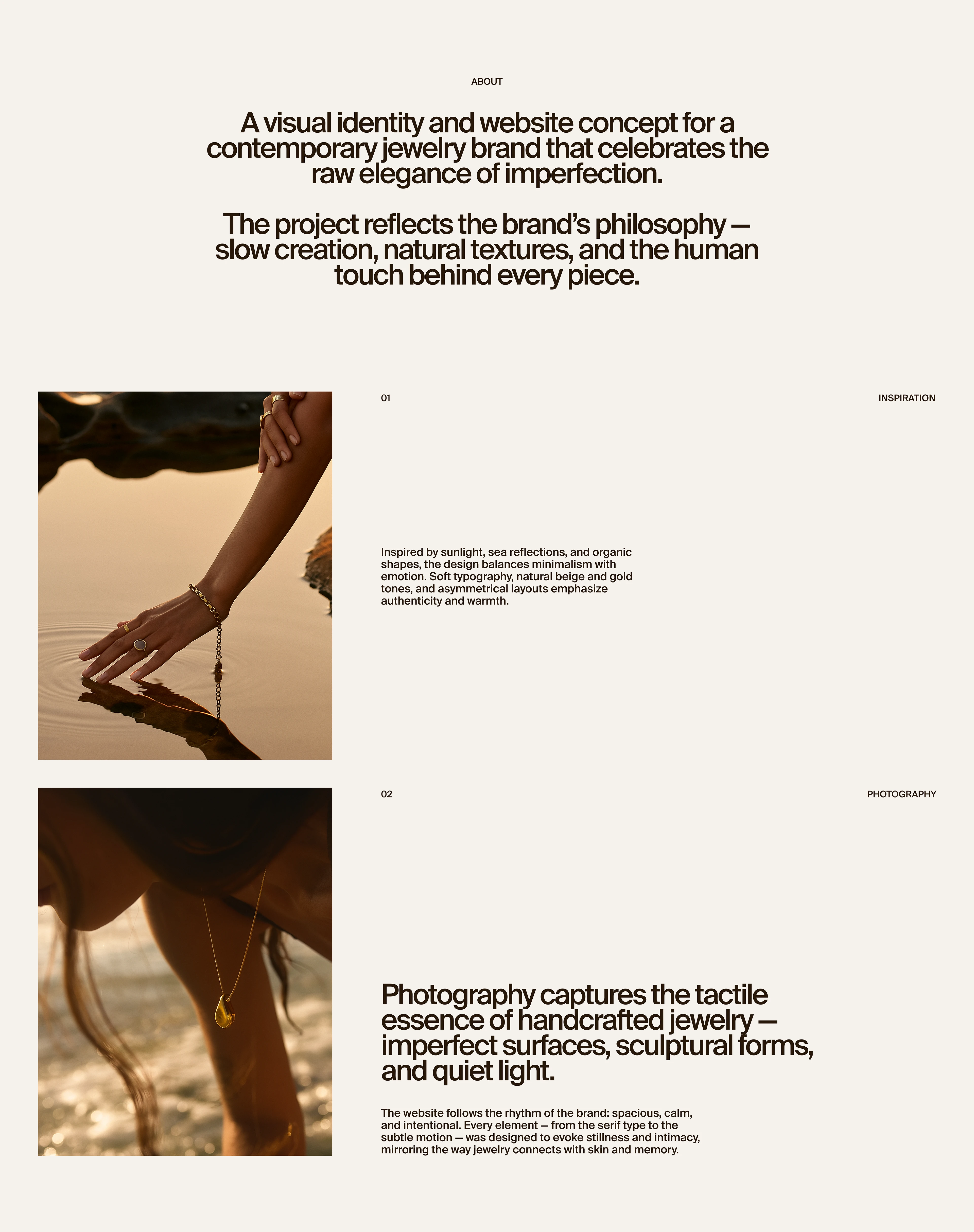 Simuero  Jewelry Website & Branding design — Изображение №2 — Интерфейсы, Брендинг на Dprofile