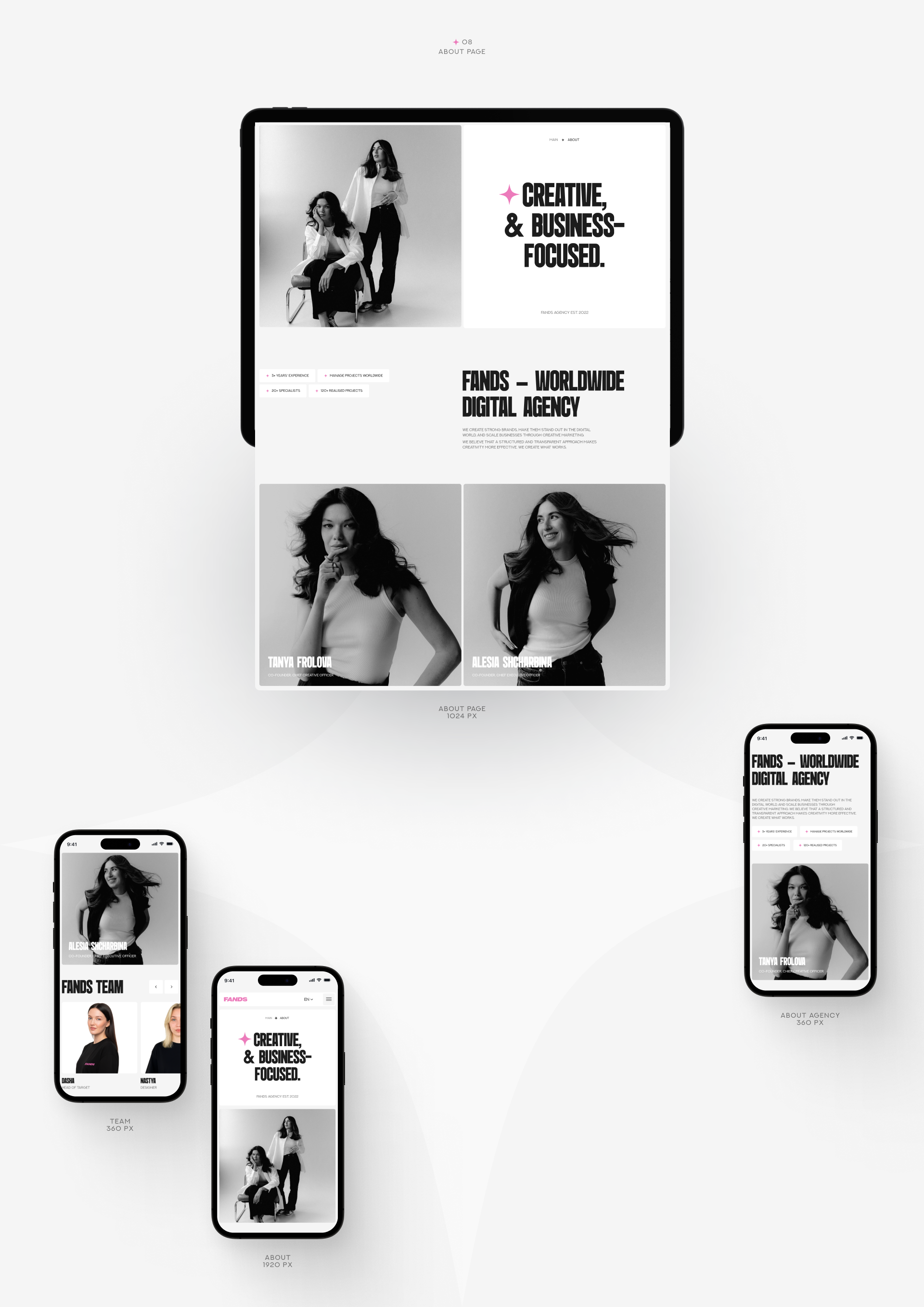 FANDS | Digital agency website — Изображение №11 — Интерфейсы, Анимация на Dprofile