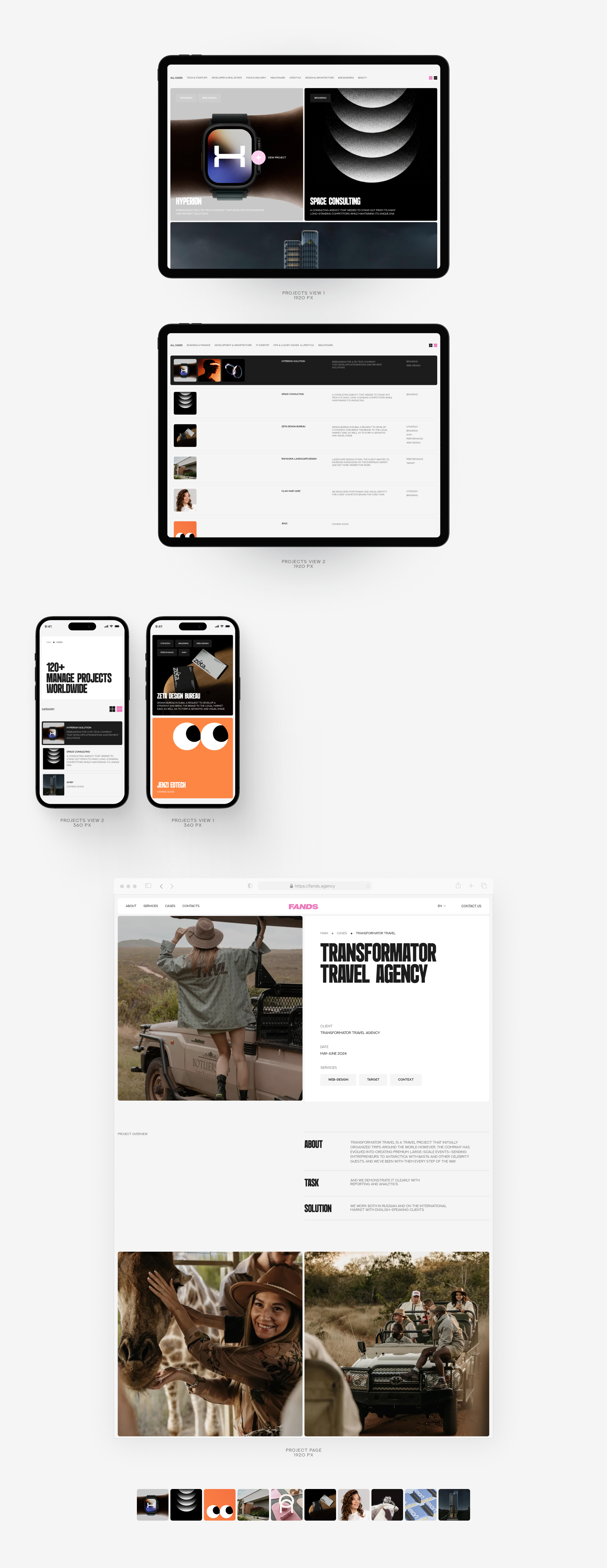 FANDS | Digital agency website — Изображение №9 — Интерфейсы, Анимация на Dprofile