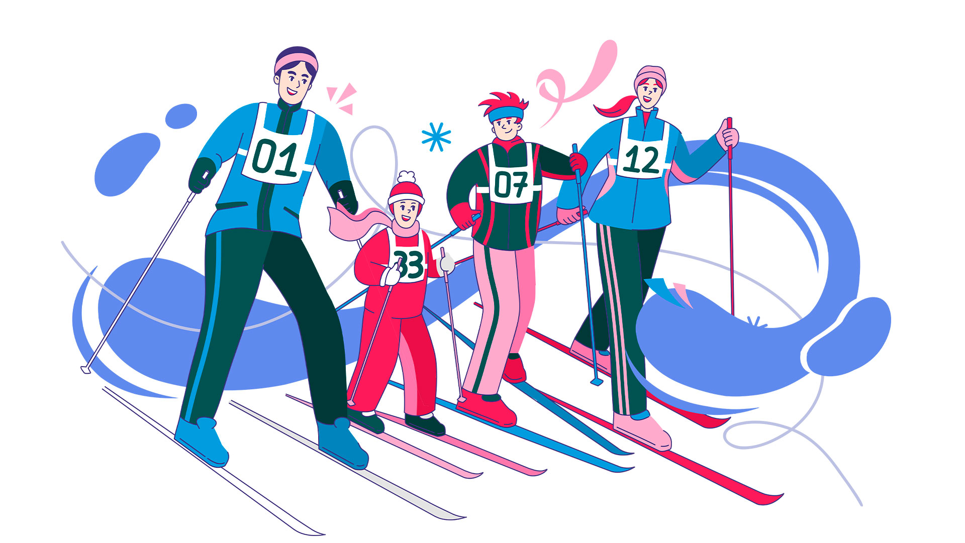 Иллюстрации персонажей для спортивных мероприятий — Изображение №9 — Брендинг, Иллюстрация на Dprofile