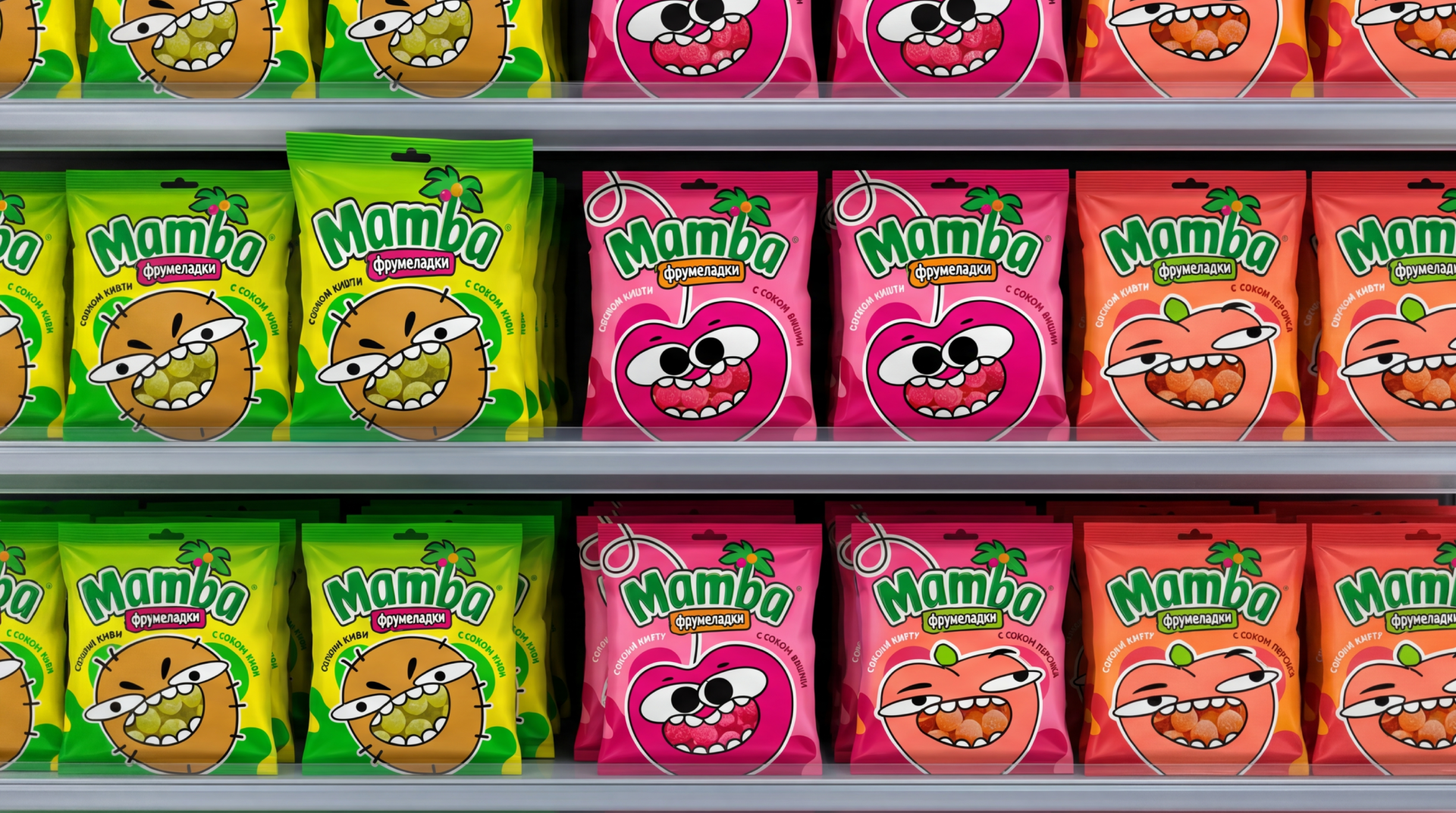 Дизайн упаковки мармелада Mamba с иллюстрациями — Изображение №11 — Брендинг, Иллюстрация на Dprofile