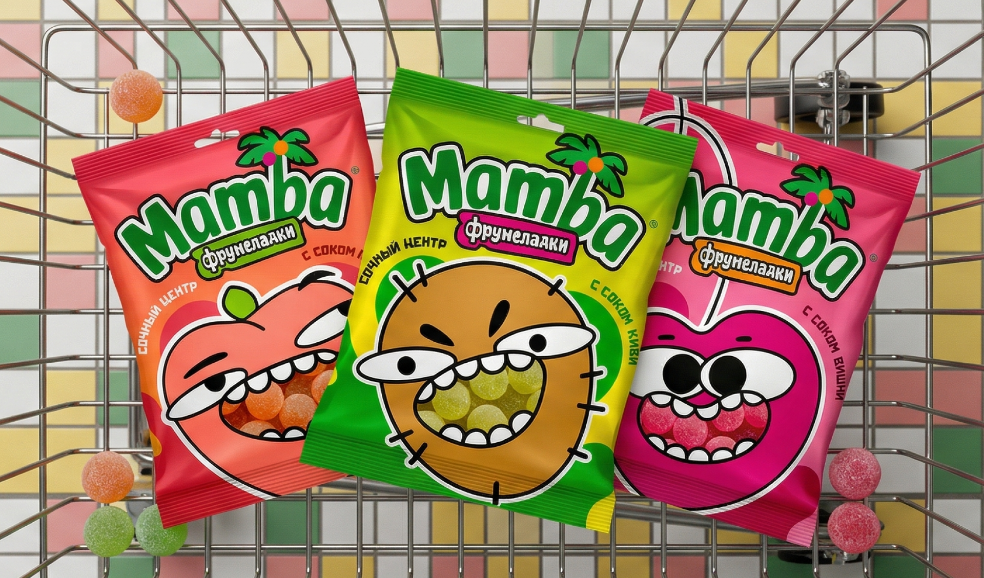 Дизайн упаковки мармелада Mamba с иллюстрациями — Изображение №7 — Брендинг, Иллюстрация на Dprofile