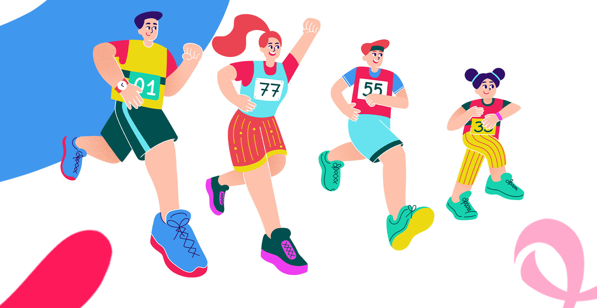 Иллюстрации персонажей для спортивных мероприятий — Изображение №7 — Брендинг, Иллюстрация на Dprofile