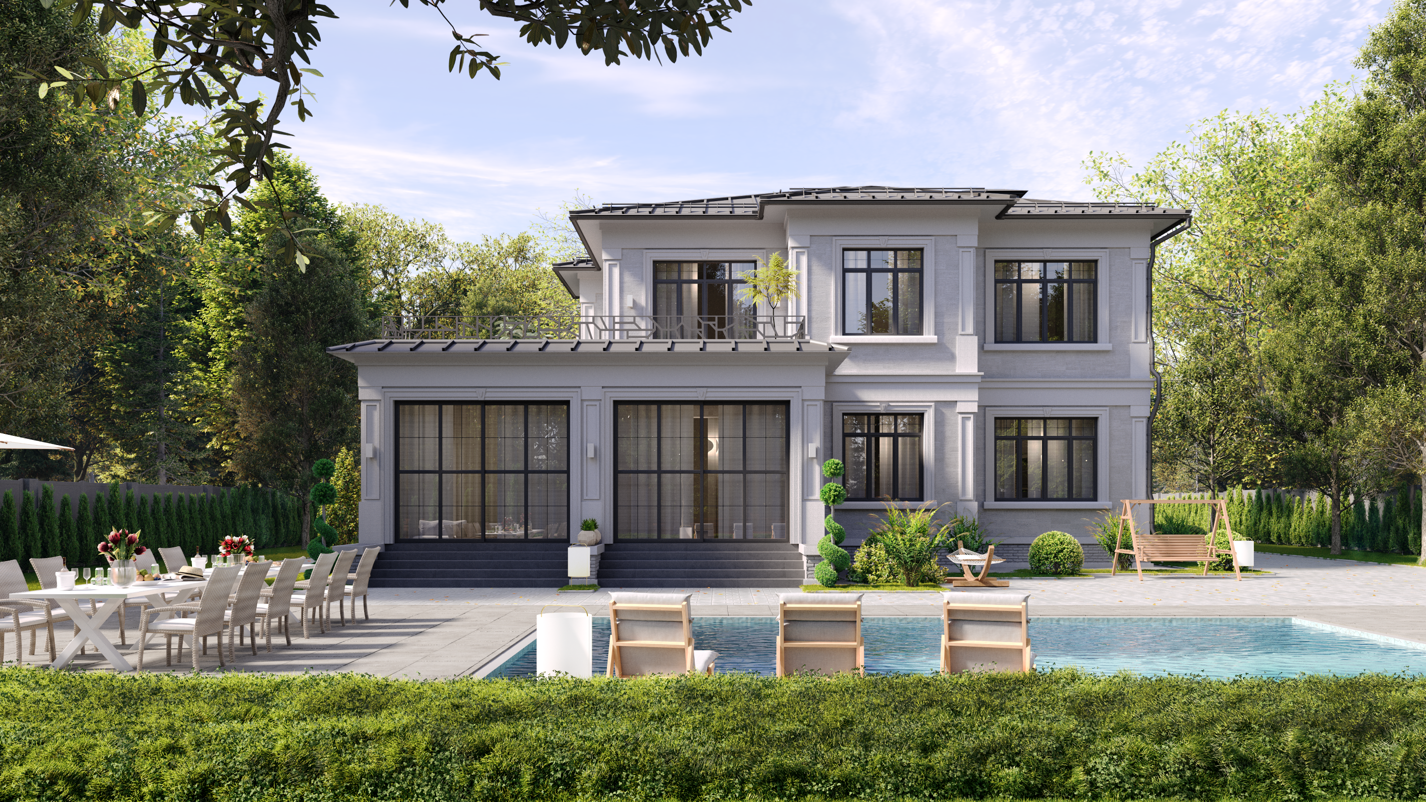 Neoclassic Villa | Moscow — Изображение №4 — 3D, Архитектура на Dprofile