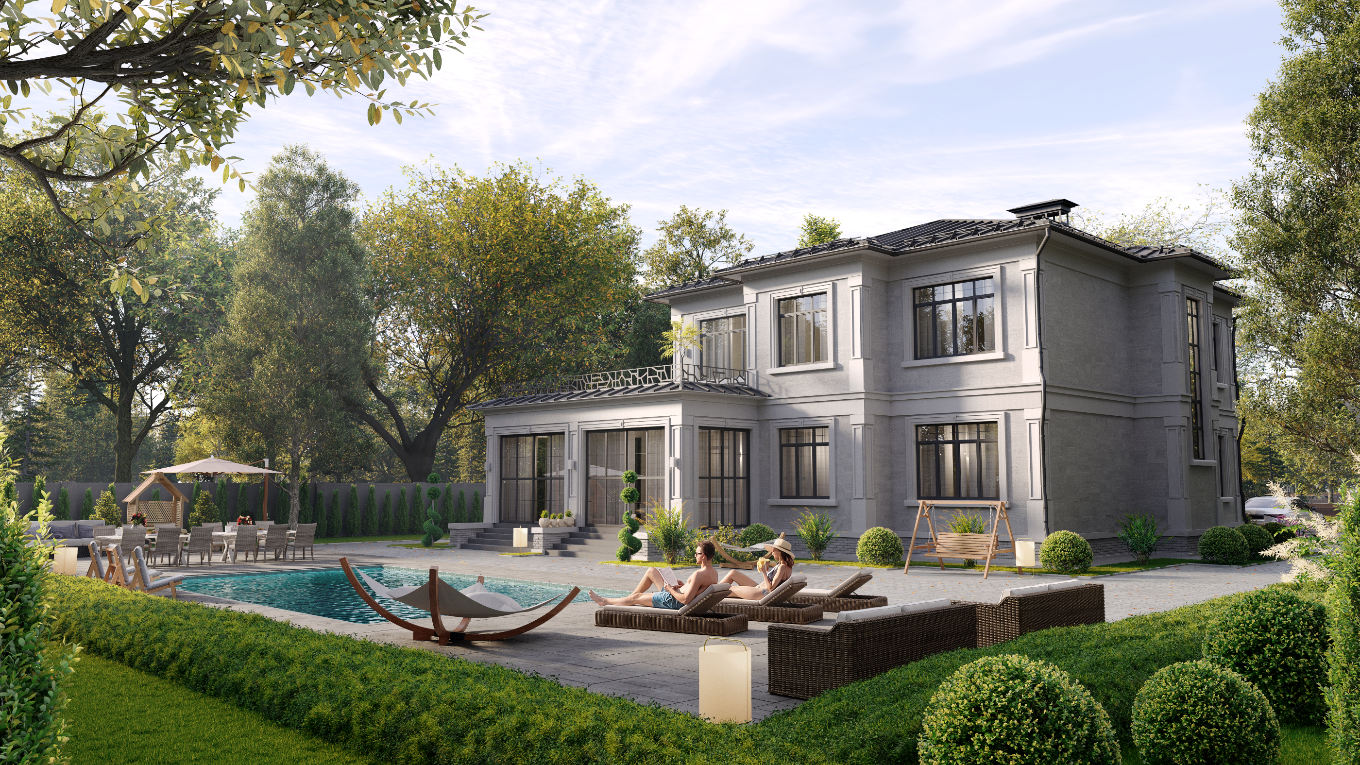 Neoclassic Villa | Moscow — Изображение №3 — 3D, Архитектура на Dprofile