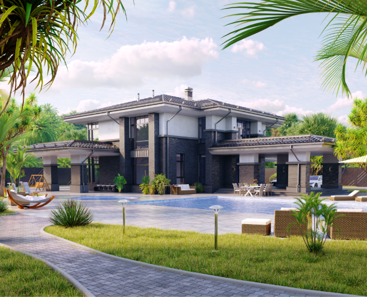 Modern Tropical Villa / Современная вилла в тропиках на Dprofile