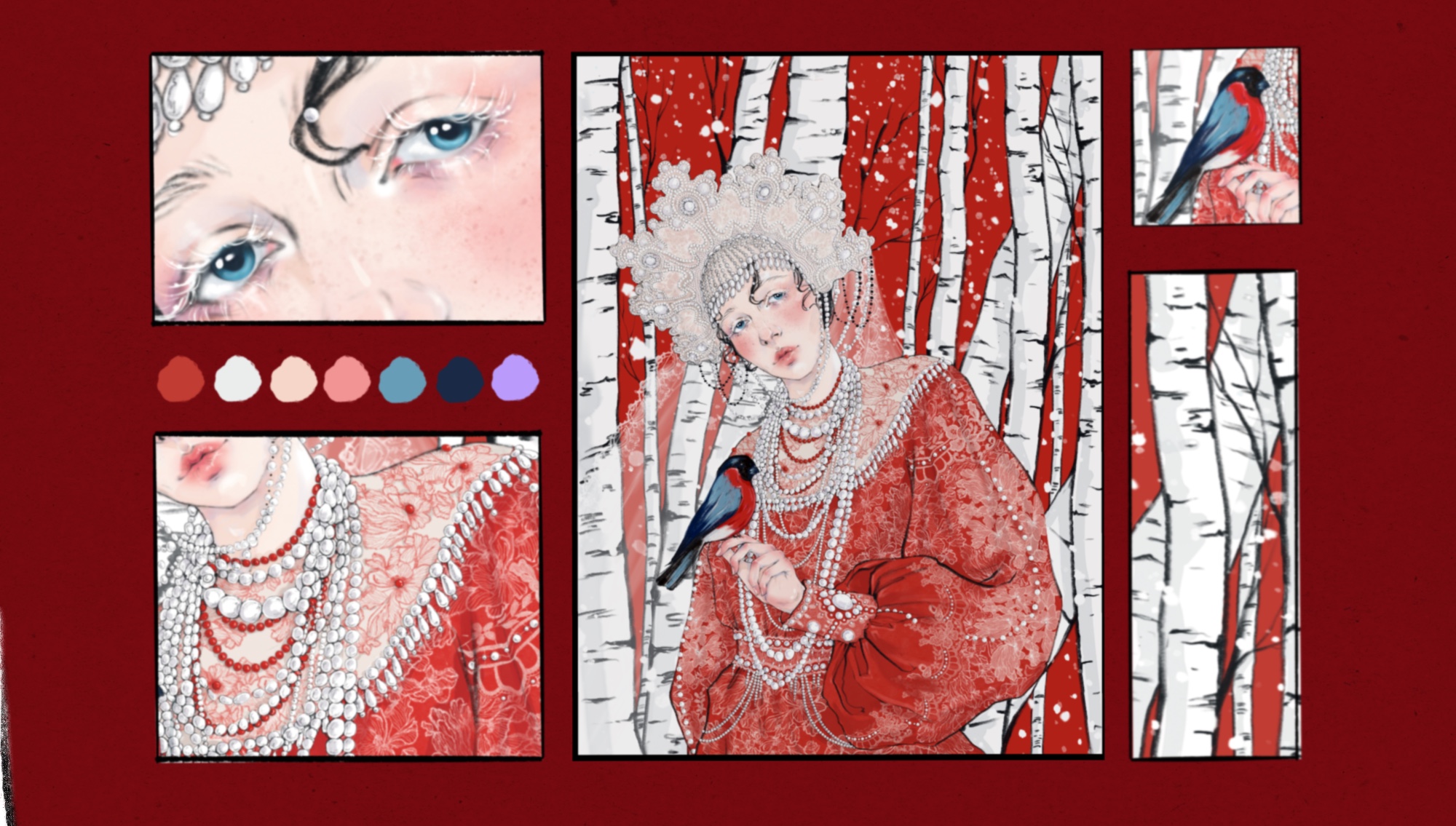 Новогодняя открытка a la russe — Изображение №4 — Брендинг, Иллюстрация на Dprofile