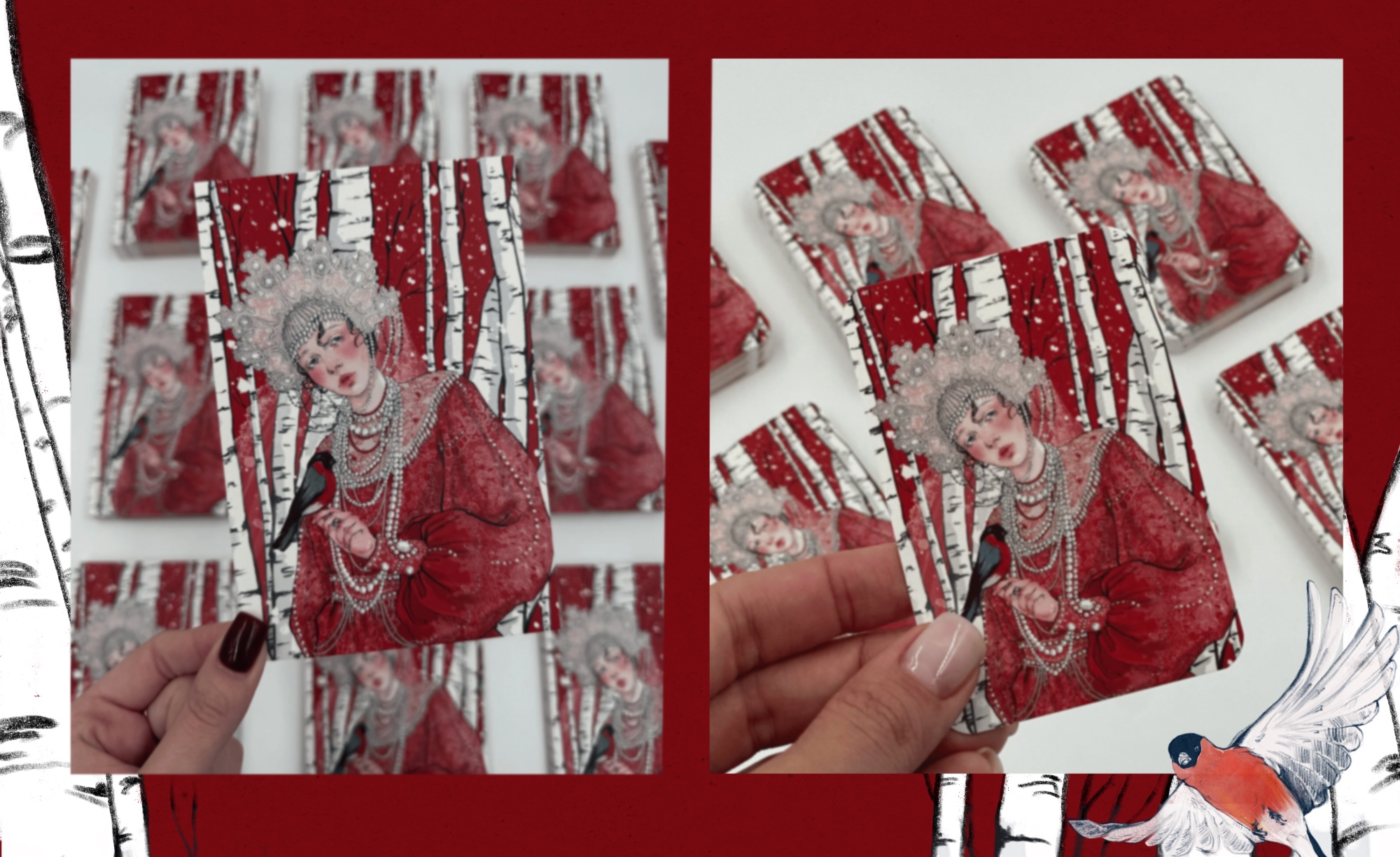 Новогодняя открытка a la russe — Изображение №5 — Брендинг, Иллюстрация на Dprofile