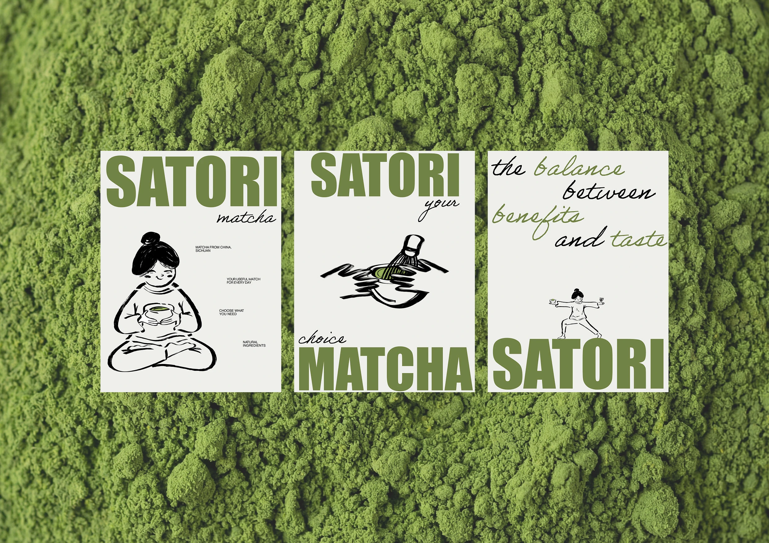 Фирменный стиль для бренда матчи SATORI — Изображение №2 — Брендинг, Промдизайн на Dprofile