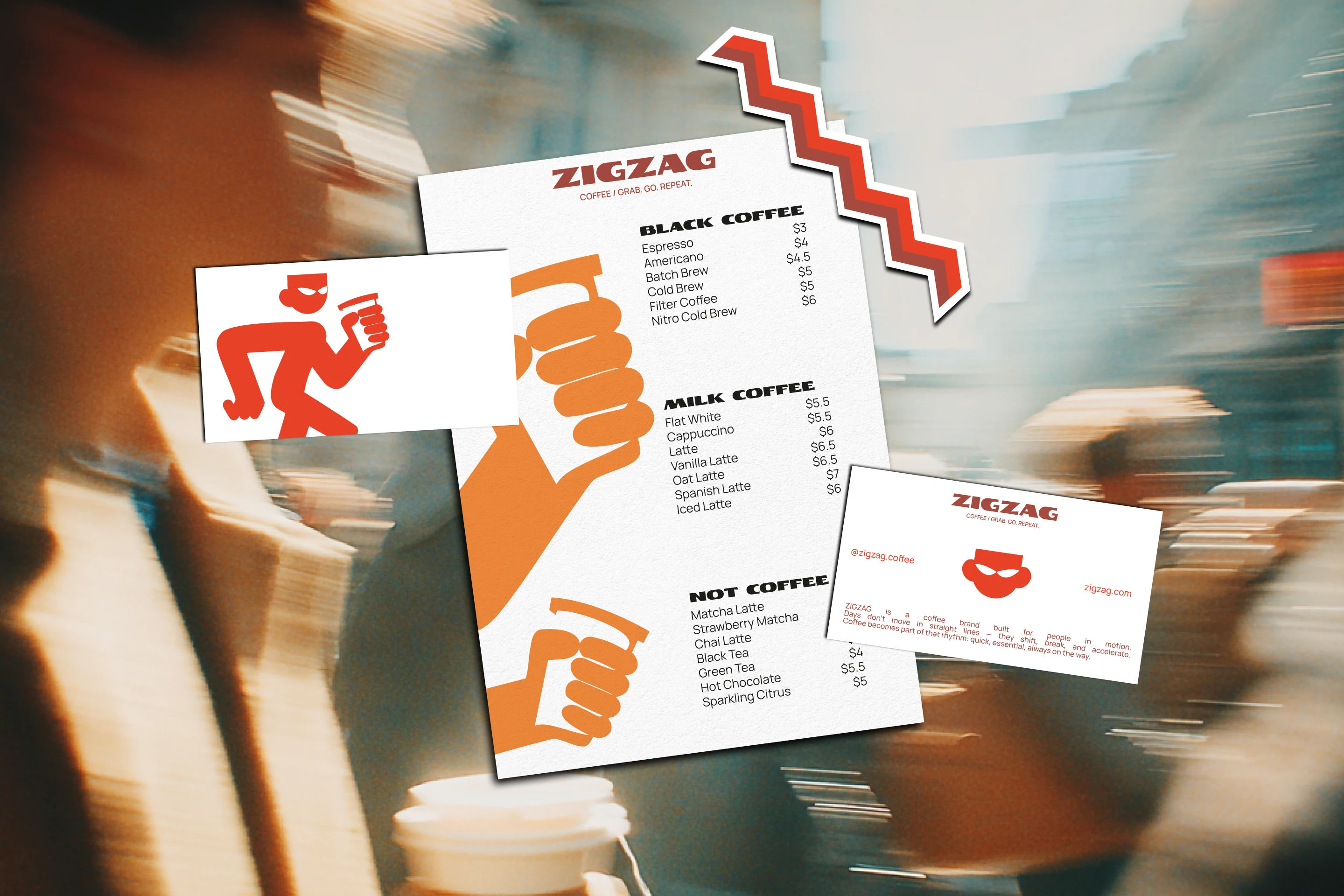 Айдентика | ZIGZAG coffee — Изображение №3 — Брендинг на Dprofile