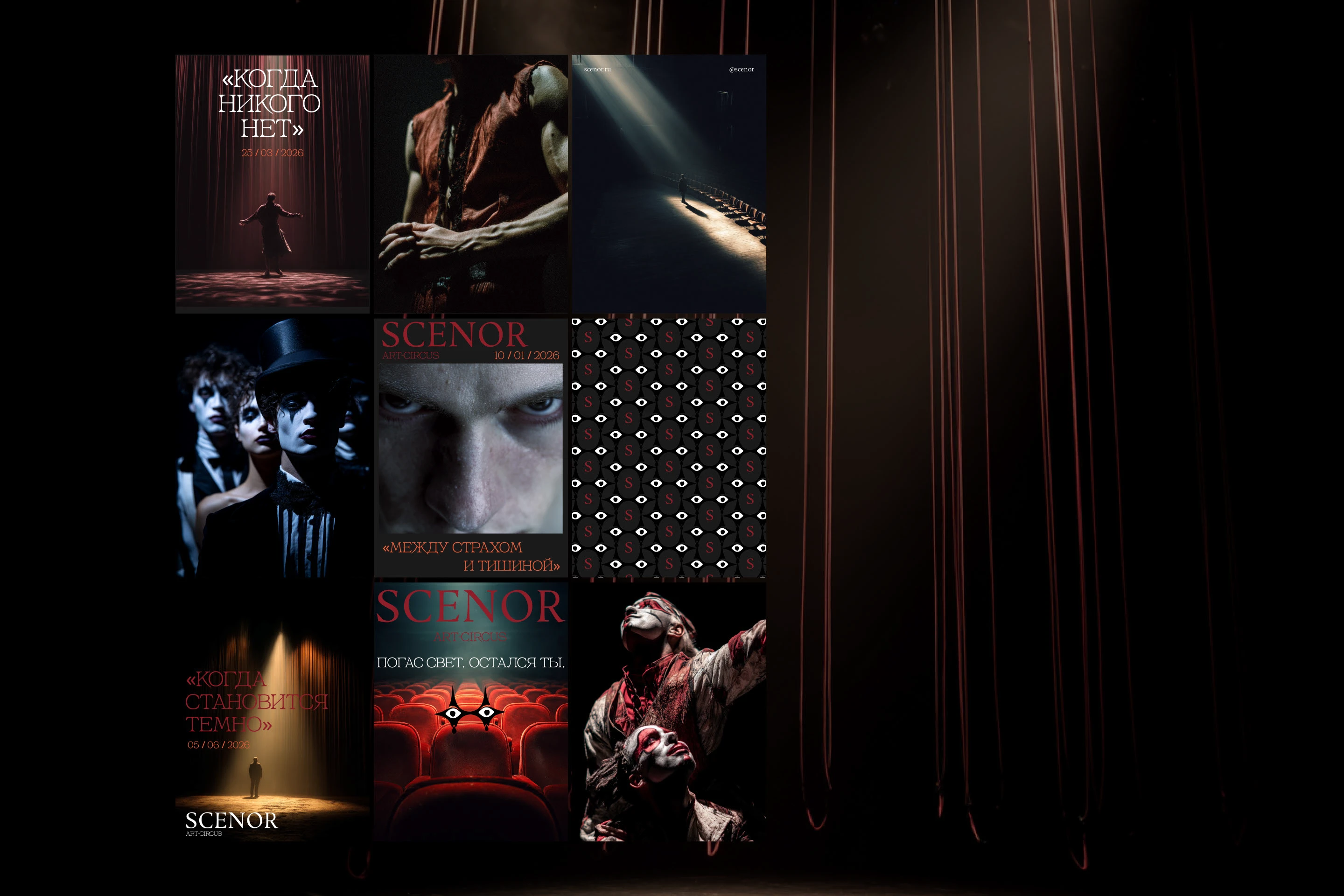 SCENOR | цирк-театр нового формата — Изображение №13 — Брендинг на Dprofile