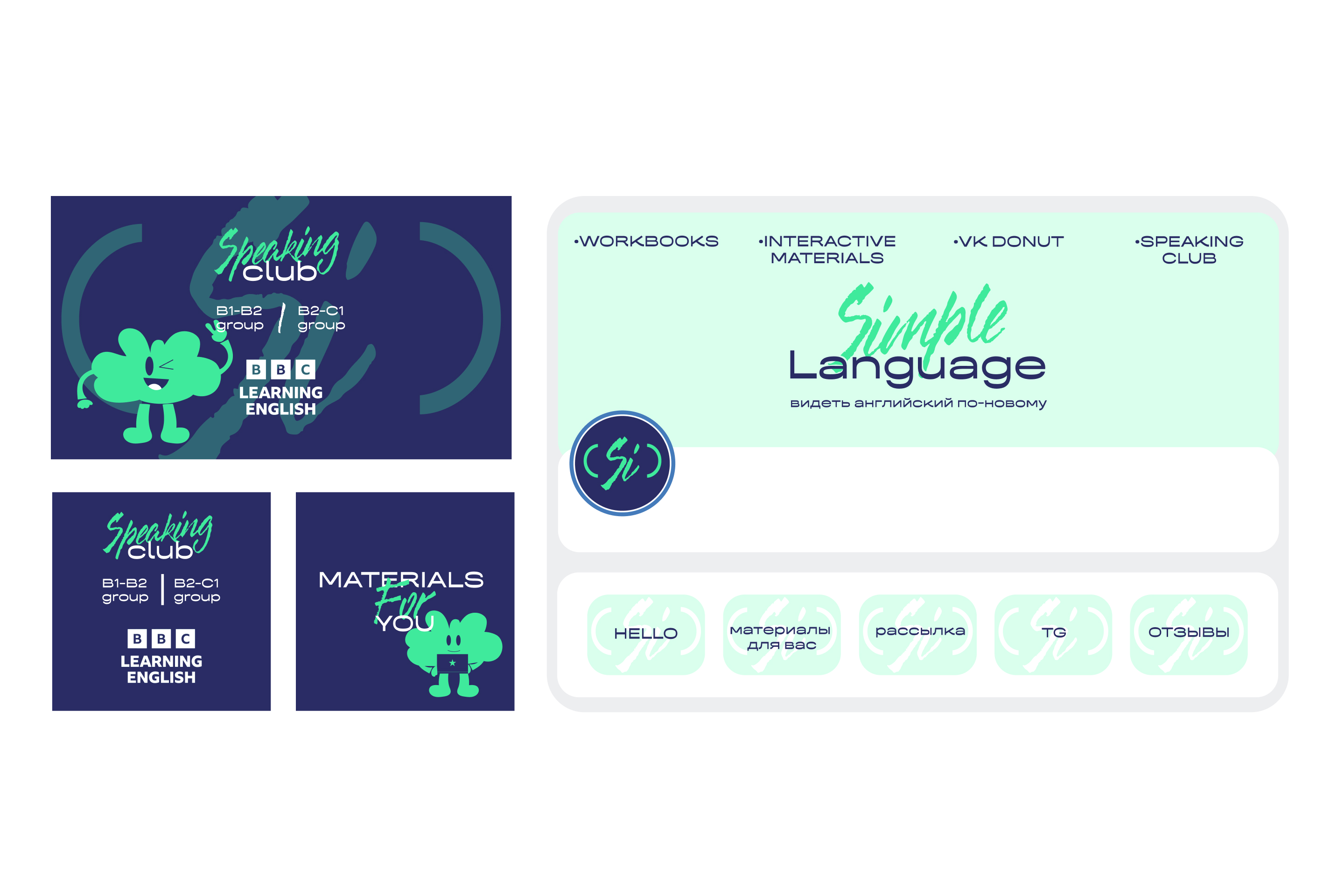 Simple language | изучение английского языка — Изображение №17 — Брендинг на Dprofile