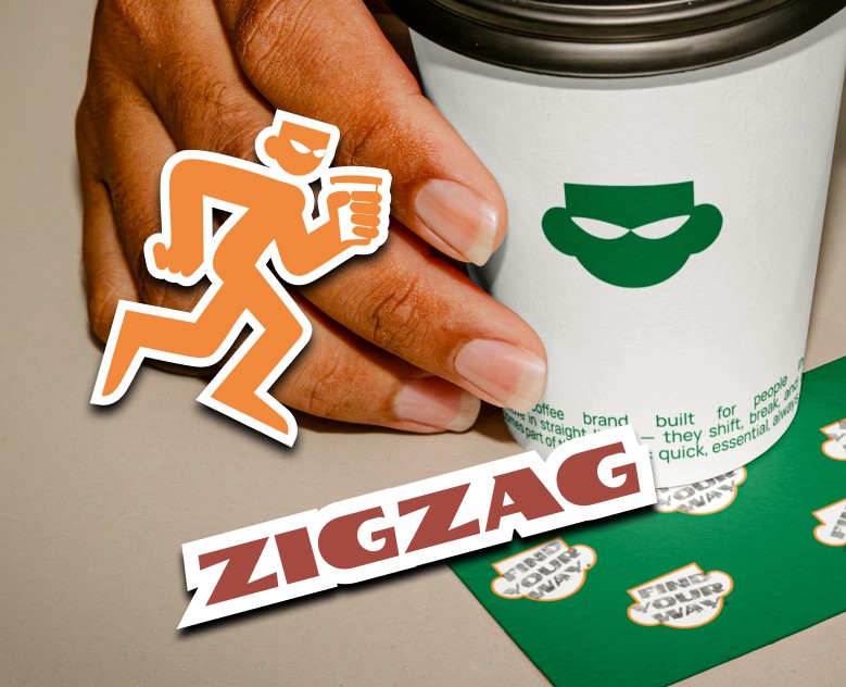 Айдентика | ZIGZAG coffee — Брендинг на Dprofile