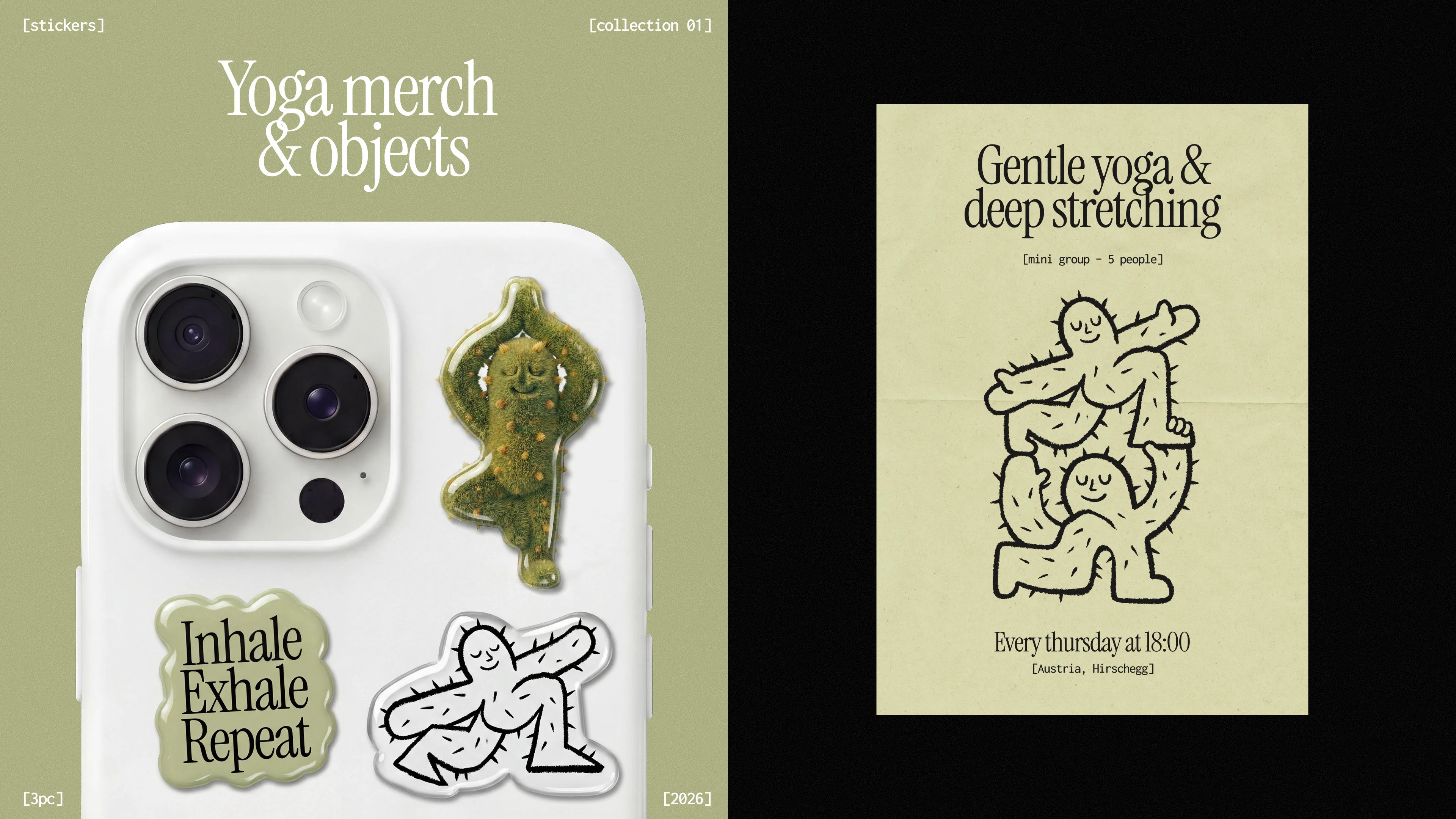 TITUS CACTUS YOGA | Brand identity & Web Design & Ai — Изображение №7 — Интерфейсы, Брендинг на Dprofile