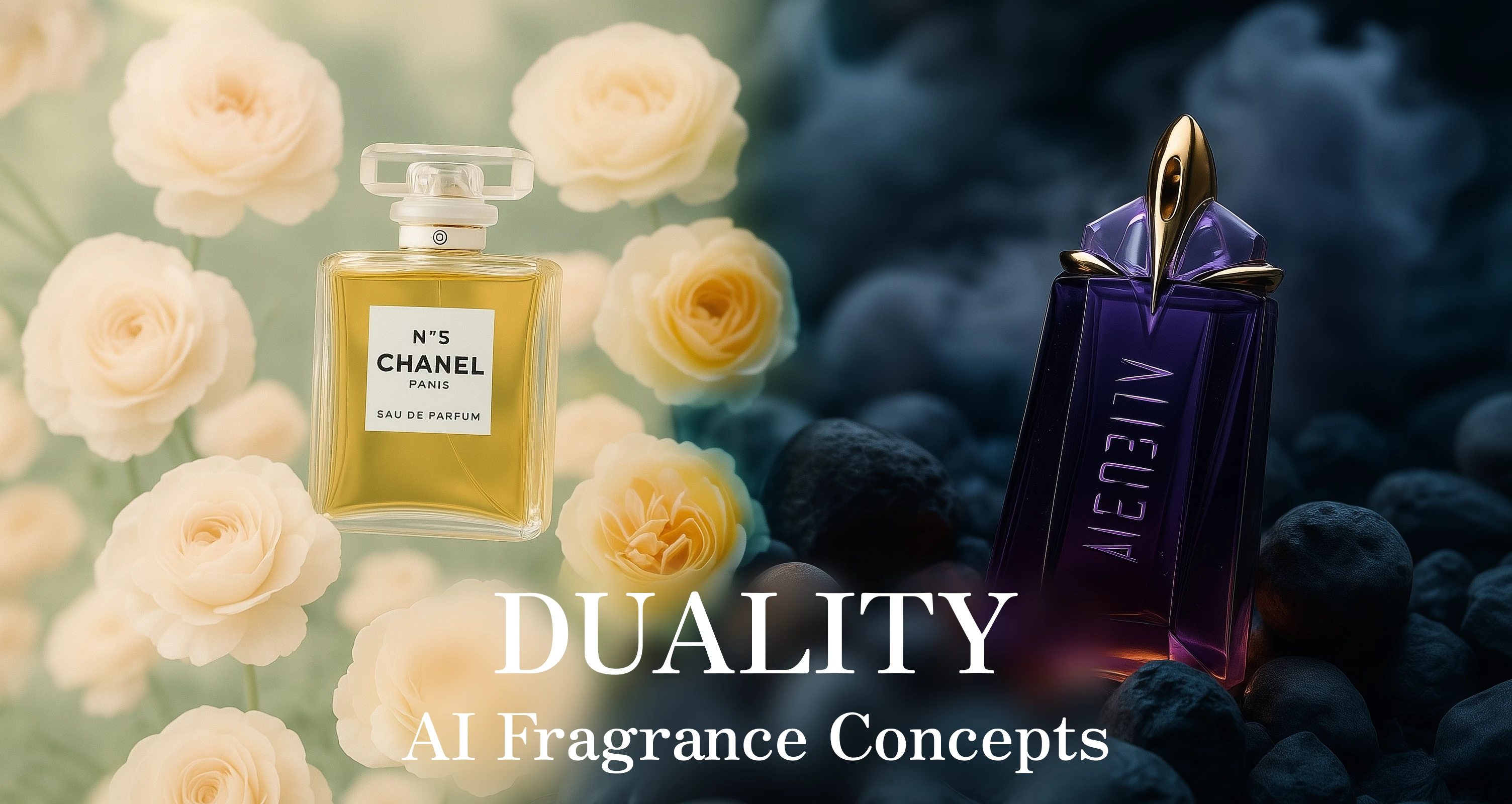 DUALITY — AI Fragrance Concepts — Изображение №1 — Иллюстрация на Dprofile